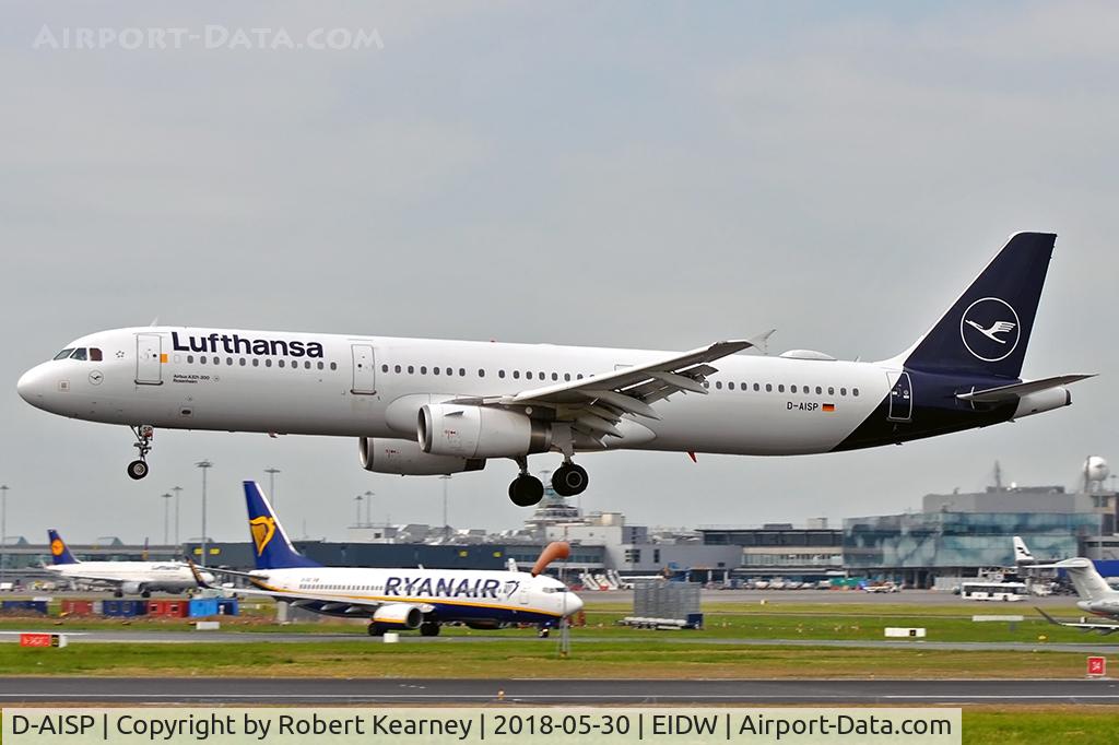 D-AISP, 2009 Airbus A321-231 C/N 3864, Short final r/w 28