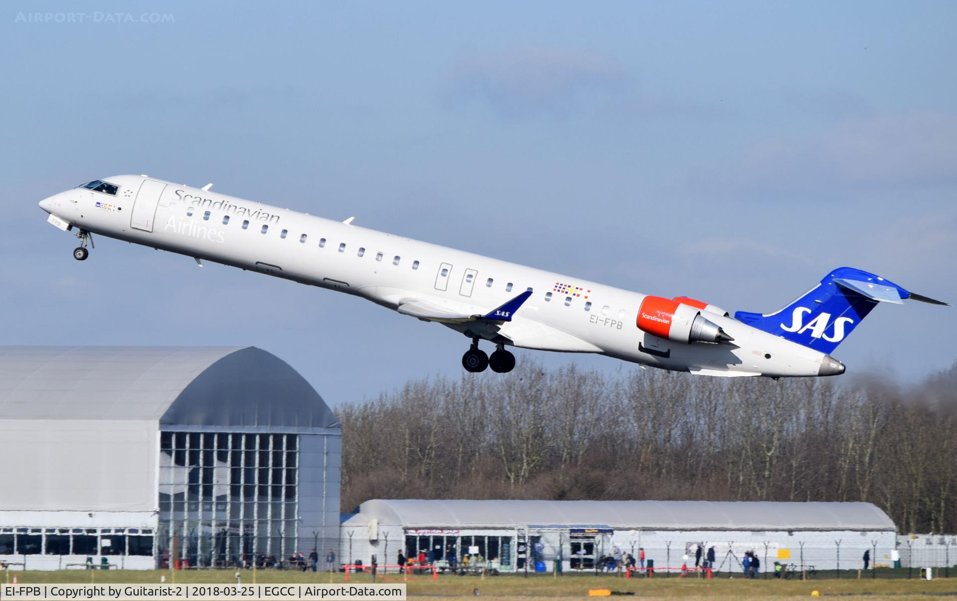 EI-FPB, 2016 Bombardier CRJ-900LR (CL-600-2D24) C/N 15399, At Manchester
