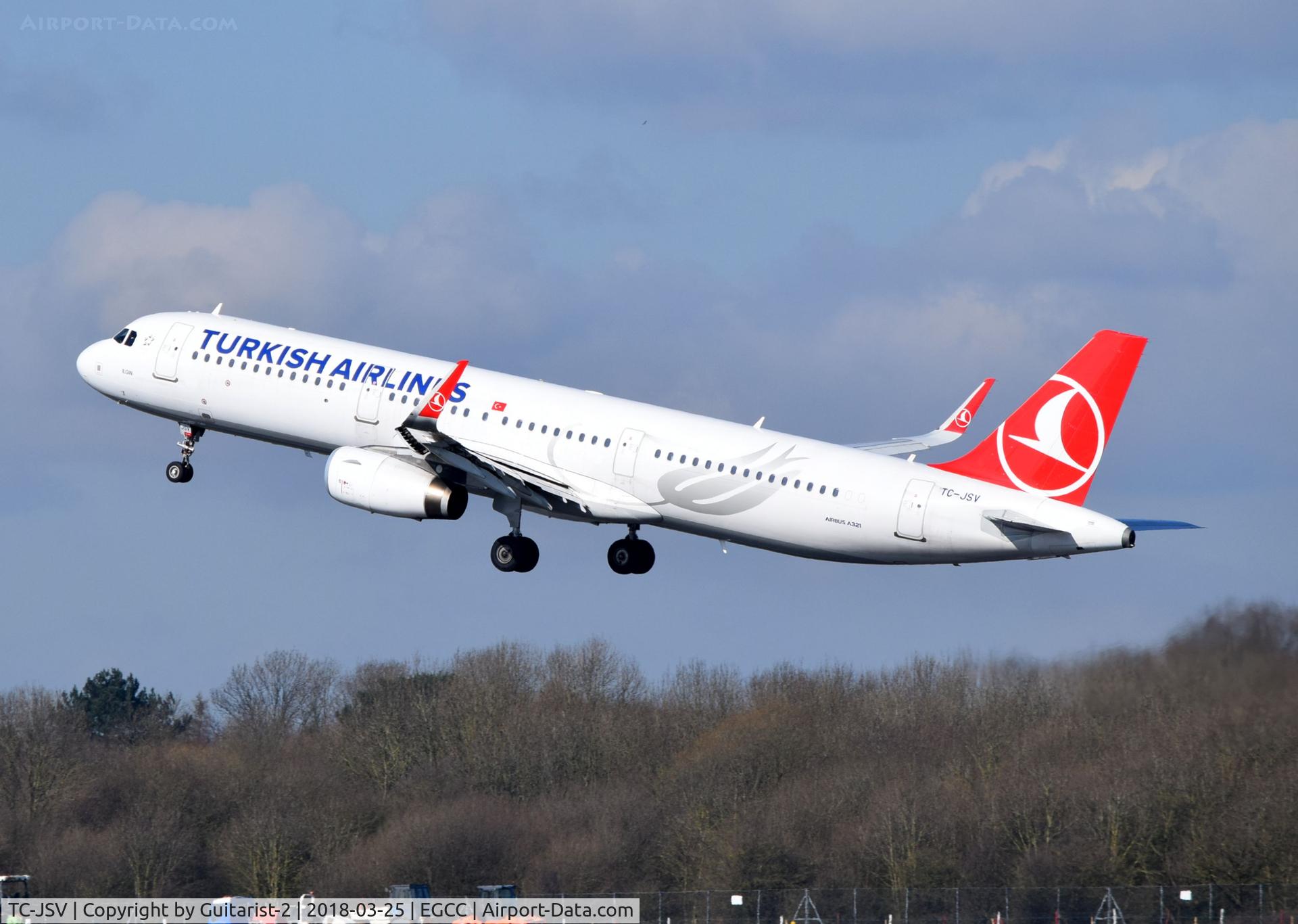 TC-JSV, 2015 Airbus A321-231 C/N 6751, At Manchester