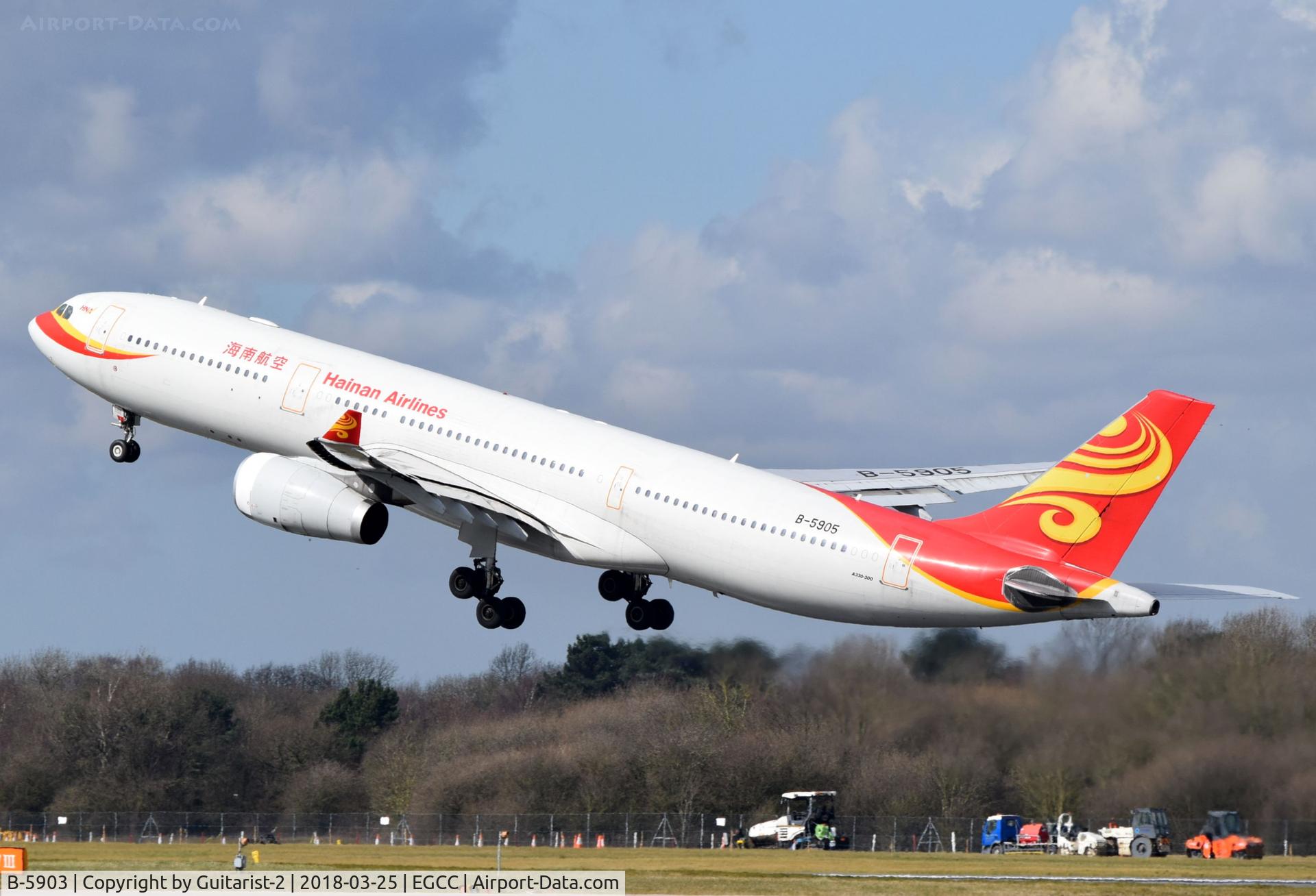B-5903, 2012 Airbus A330-243 C/N 1331, At Manchester