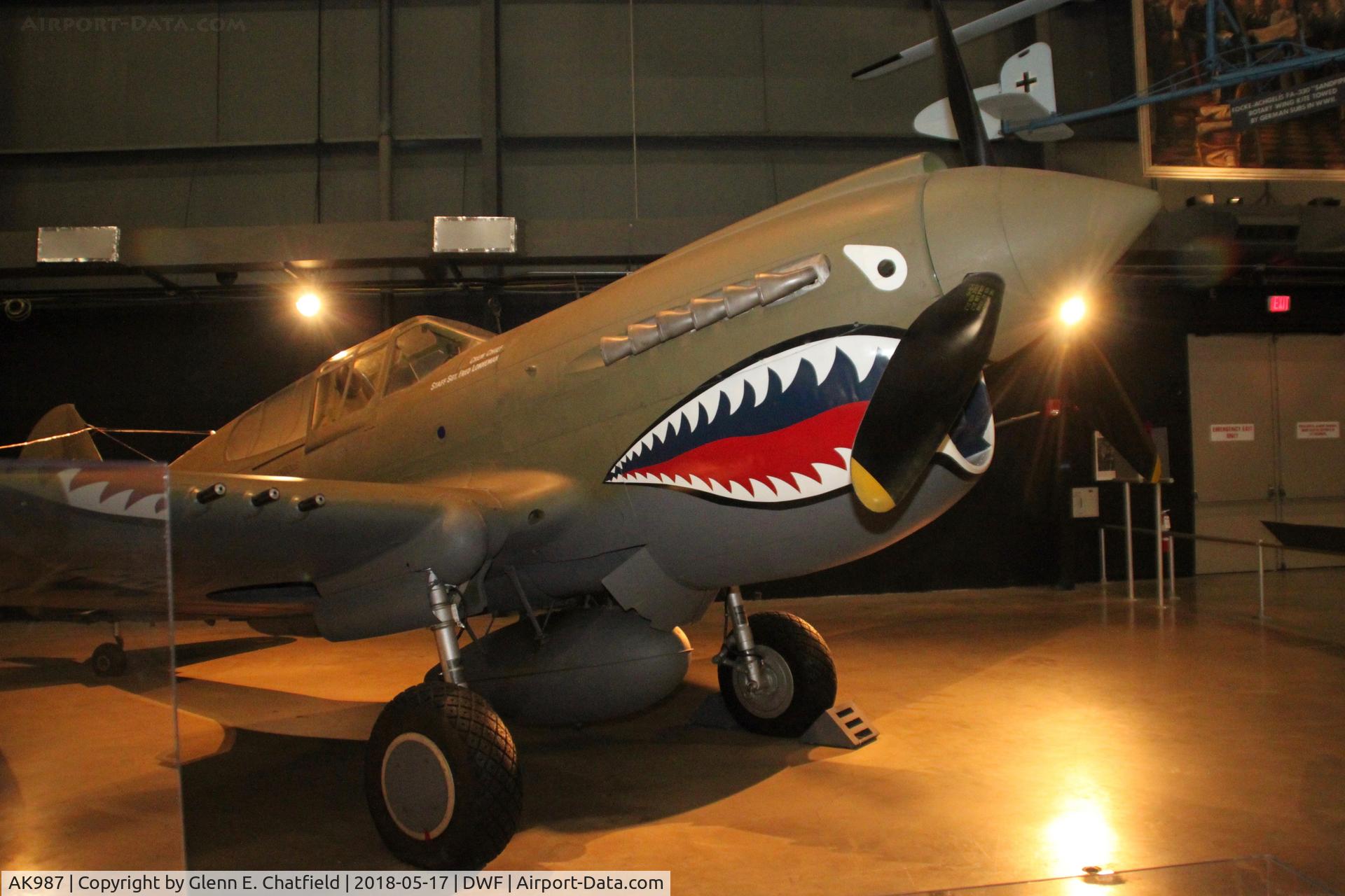 AK987, 1942 Curtiss P-40E Kittyhawk 1A C/N 18731, The Shark Mouth!