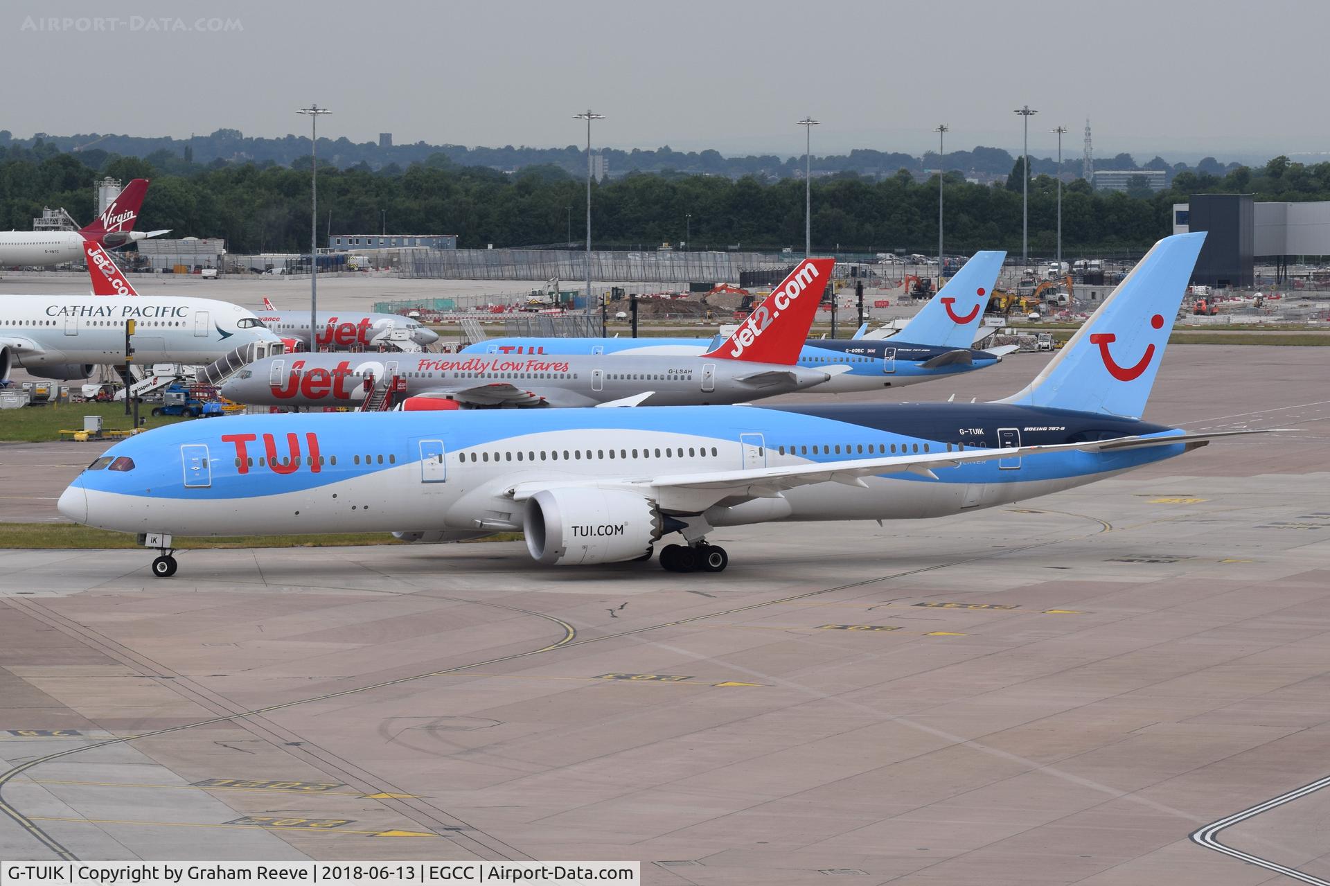 G-TUIK, 2017 Boeing 787-9 Dreamliner C/N 44579, Departing from Manchester.