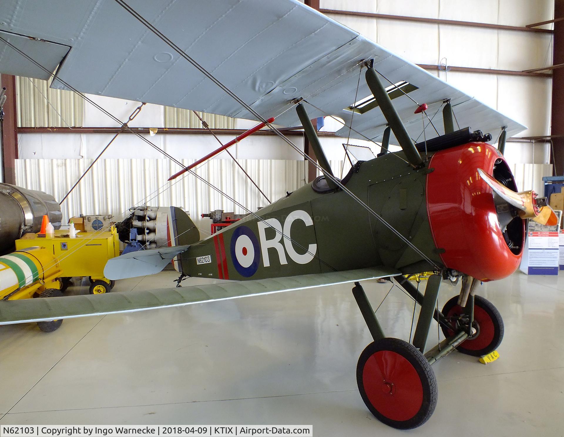 N62103, 1993 Sopwith F.1 Camel Replica C/N 001, Sopwith F.1 Camel Replica at the VAC Warbird Museum, Titusville FL