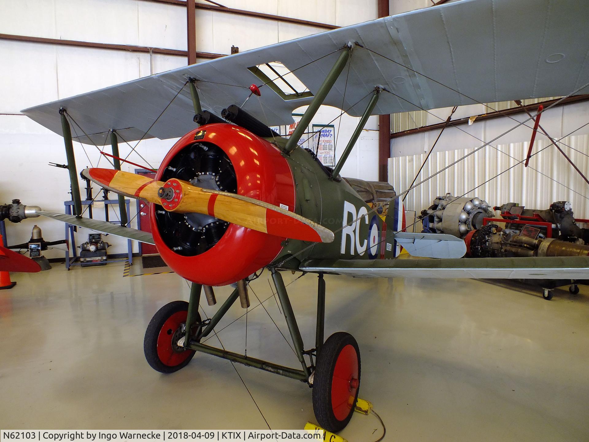 N62103, 1993 Sopwith F.1 Camel Replica C/N 001, Sopwith F.1 Camel Replica at the VAC Warbird Museum, Titusville FL