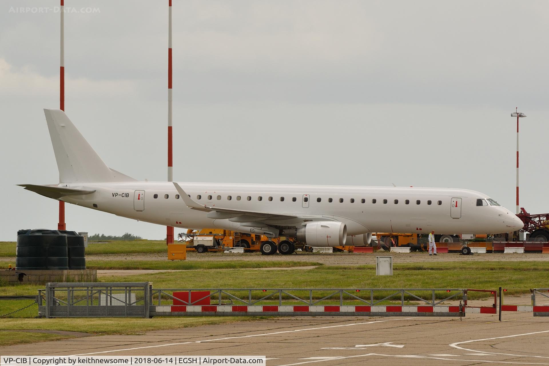 VP-CIB, 2008 Embraer 190LR (ERJ-190-100LR) C/N 19000227, Removed from spray shop overall white, formerly TC-YAL.