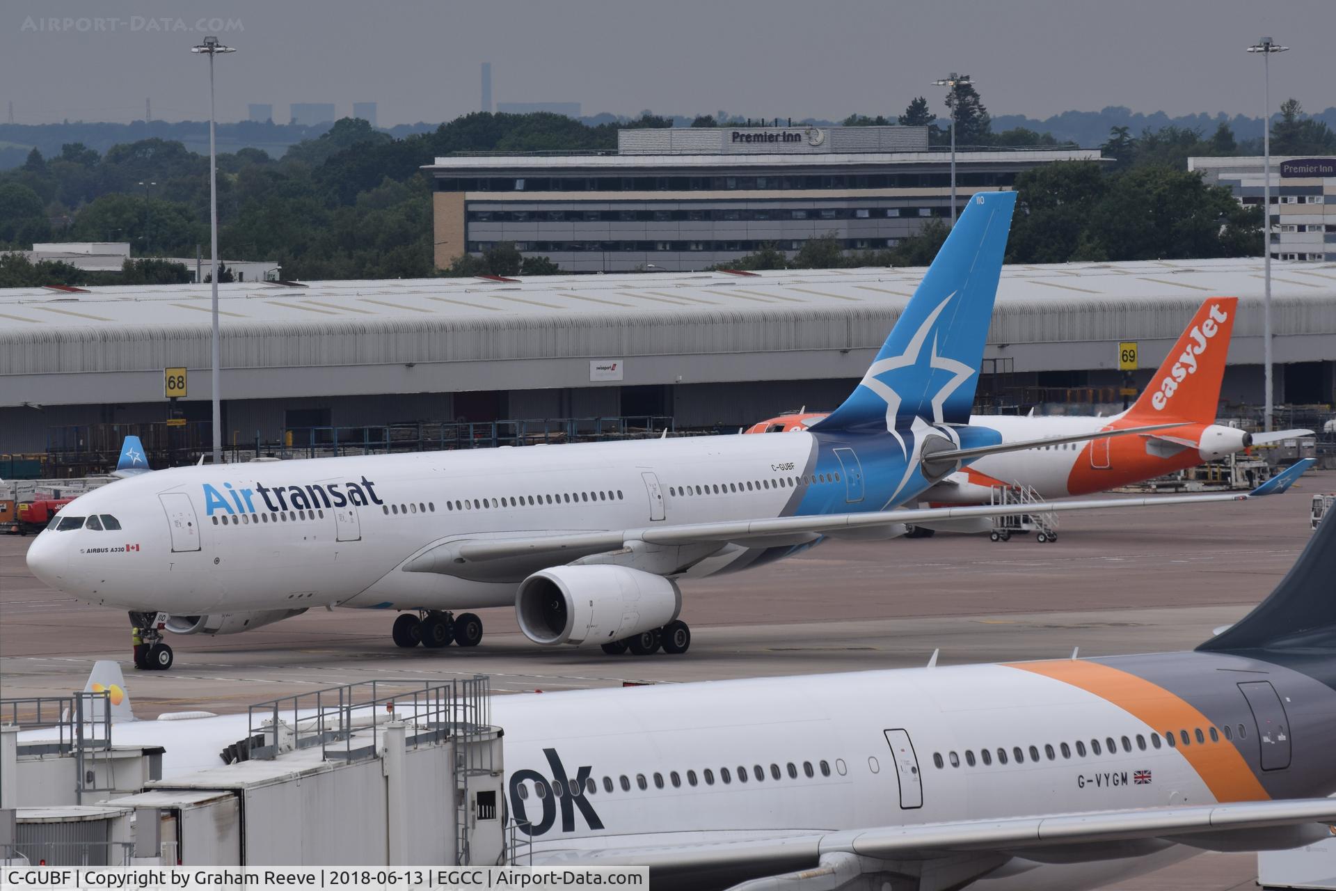 C-GUBF, 1999 Airbus A330-243 C/N 314, Departing from Manchester