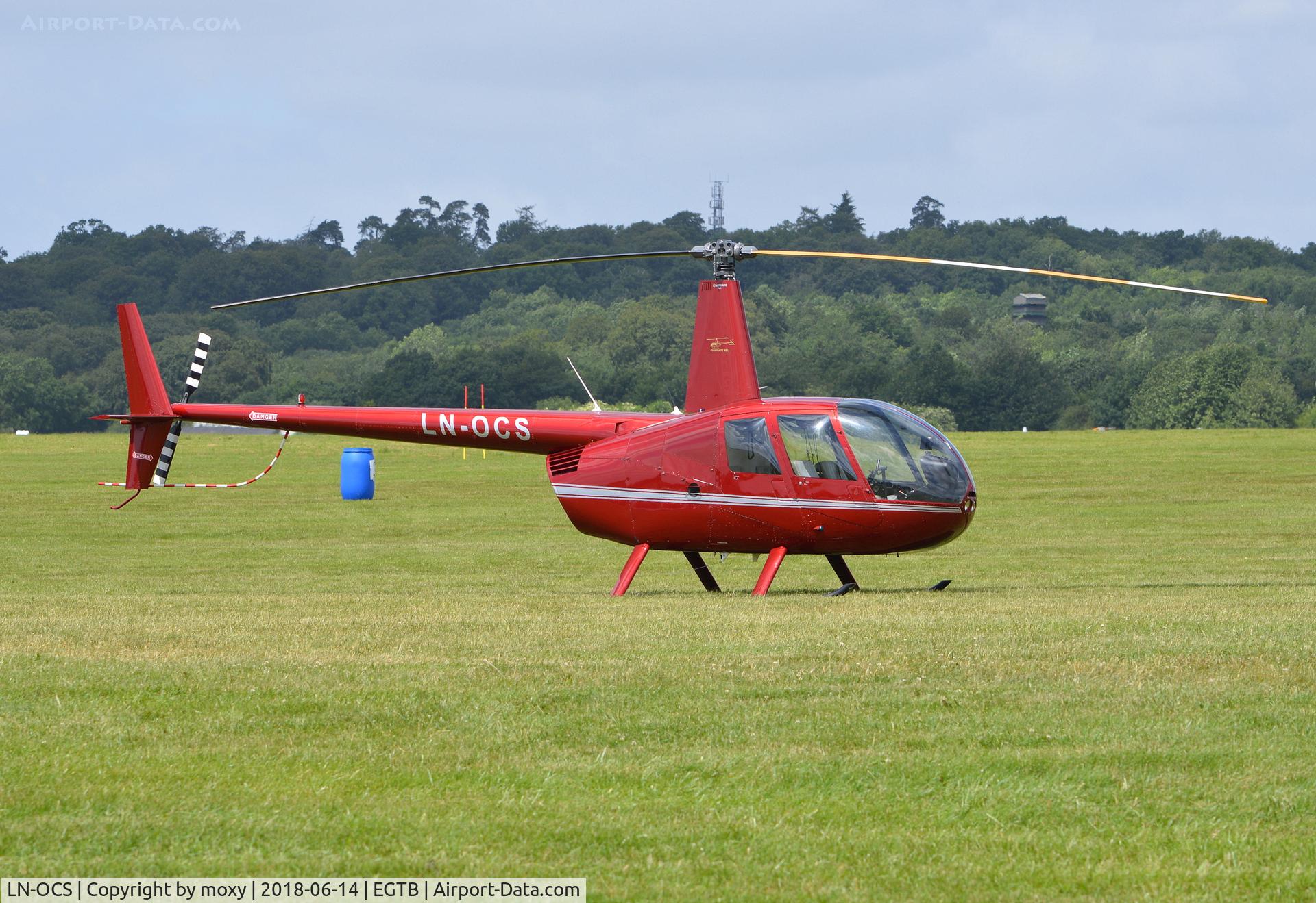 LN-OCS, Robinson R44 Raven II C/N 11433, Robinson R44 Raven II at Wycombe Air Park.