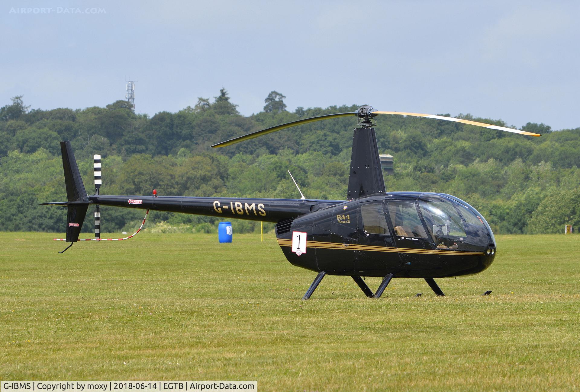 G-IBMS, 2006 Robinson R44 Raven II C/N 11287, Robinson R44 Raven II at Wycombe Air Park.