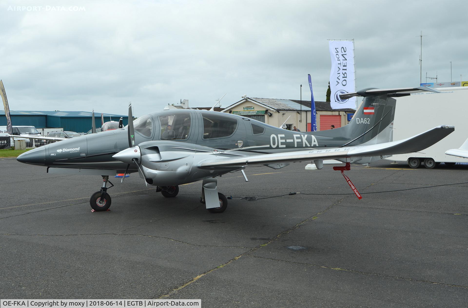 OE-FKA, 2016 Diamond DA-62 C/N 62.035, Diamond DA-62 at Wycombe Air Park.
