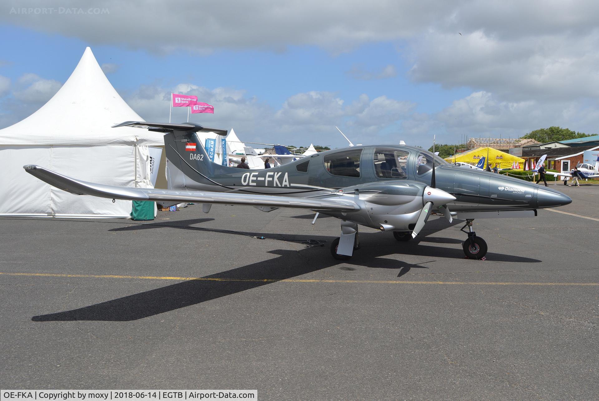 OE-FKA, 2016 Diamond DA-62 C/N 62.035, Diamond DA-62 at Wycombe Air Park.