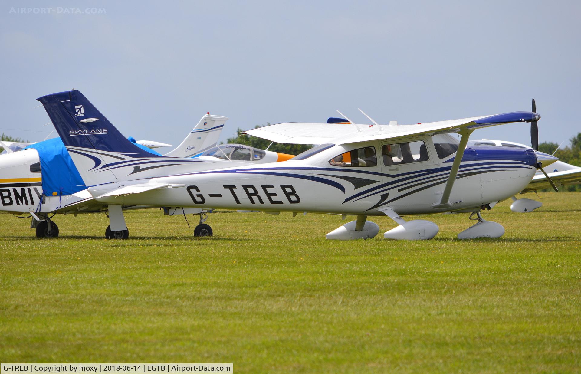 G-TREB, 2015 Cessna 182T Skylane C/N 18282376, Cessna 182T Skylane at Wycombe Air Park. Ex N7156J