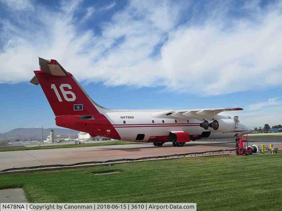 N478NA, 1986 British Aerospace BAe.146-200A C/N E2074, Parked