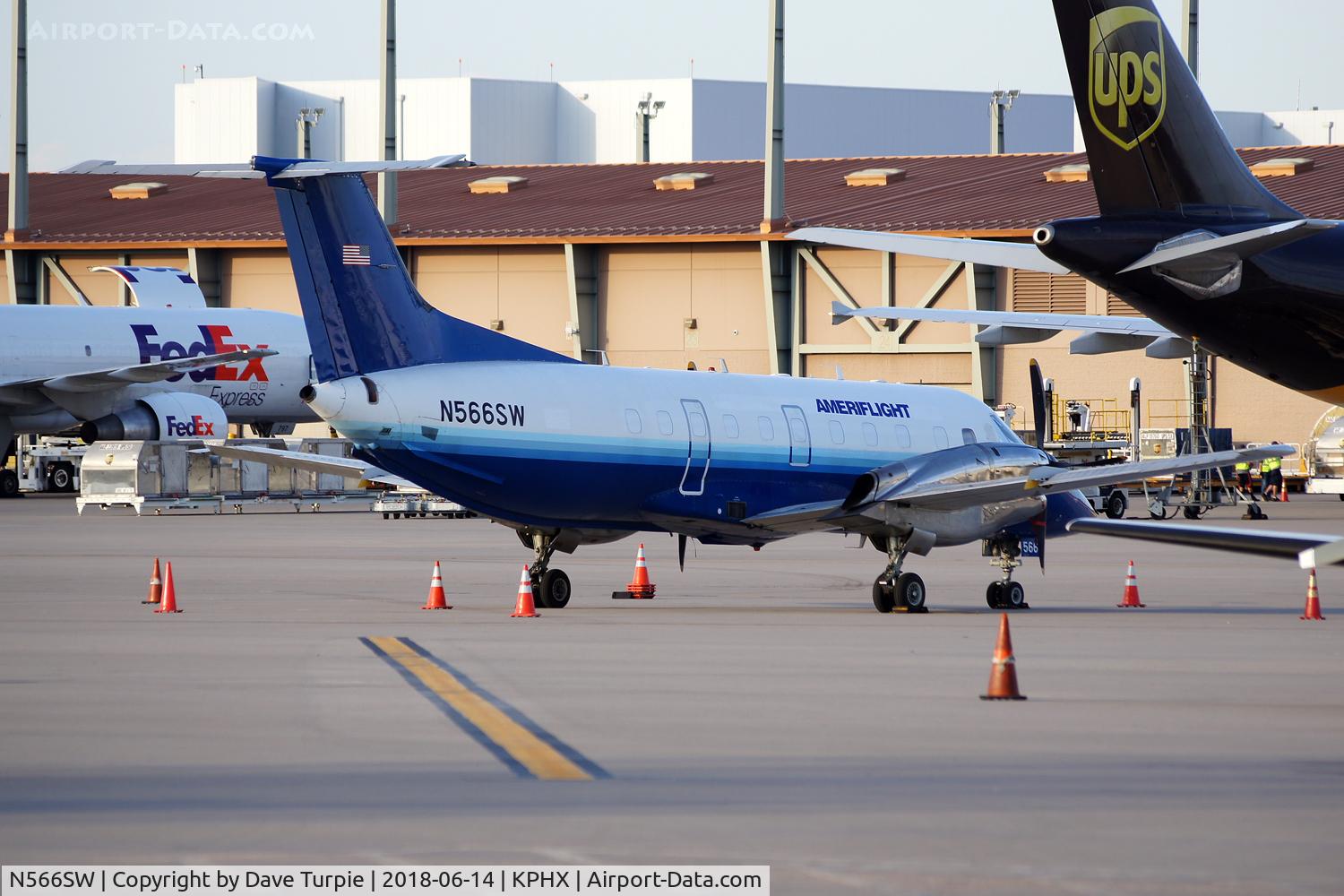 N566SW, 1998 Embraer EMB-120ER Brasilia C/N 120341, A former United Express asset.
