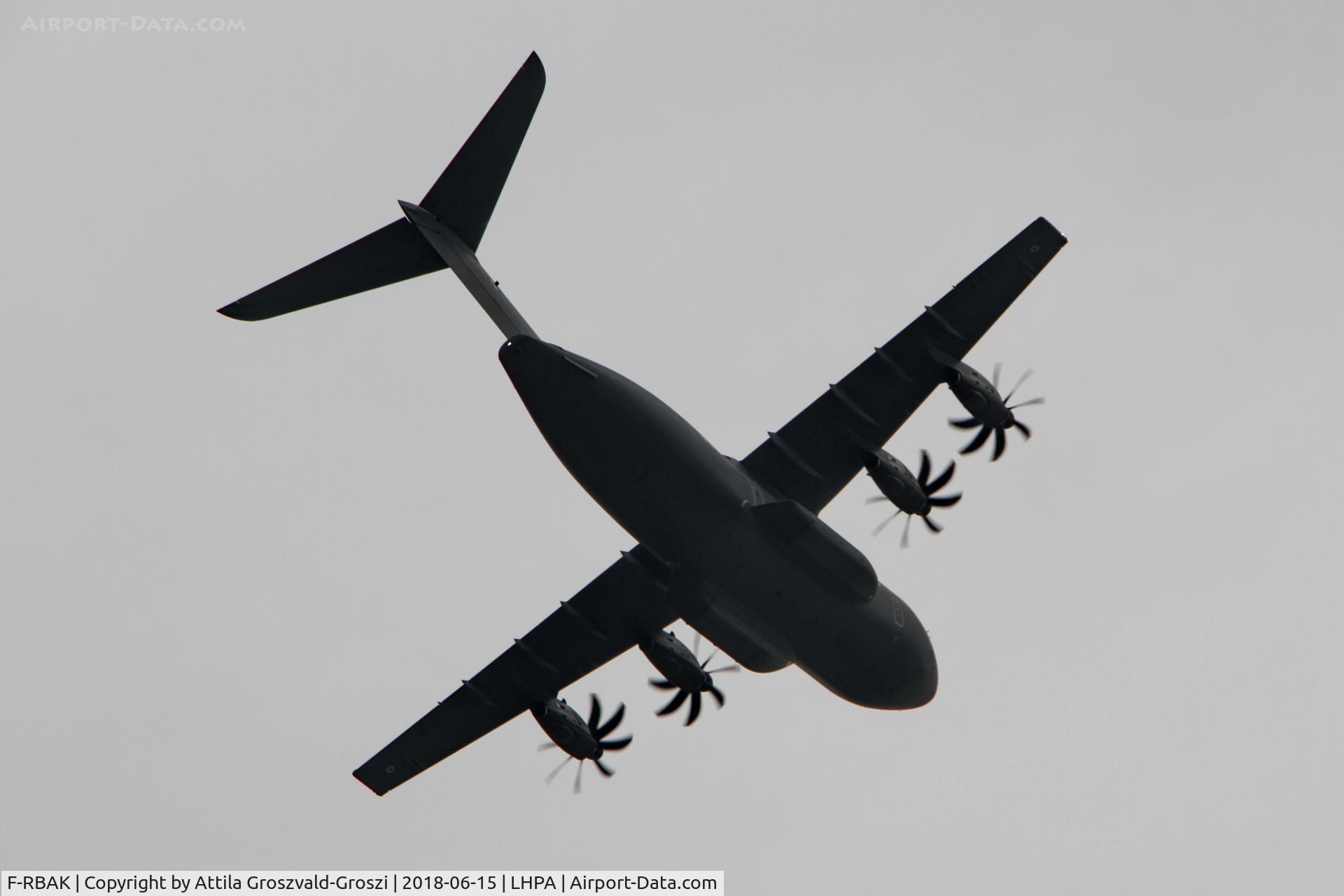 F-RBAK, 2016 Airbus A400M-180 C/N 053, Pápa Air Base, ETAP-T 18 military exercise