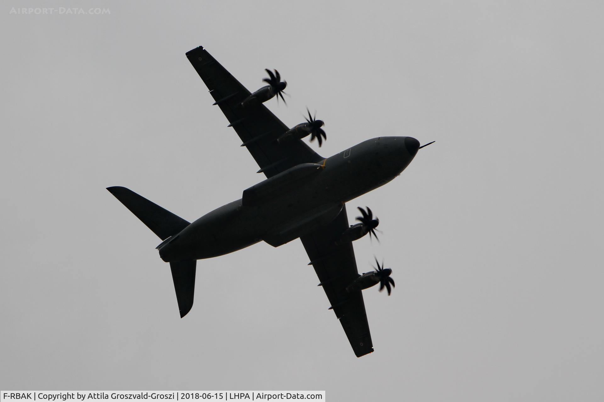 F-RBAK, 2016 Airbus A400M-180 C/N 053, Pápa Air Base, ETAP-T 18 military exercise
