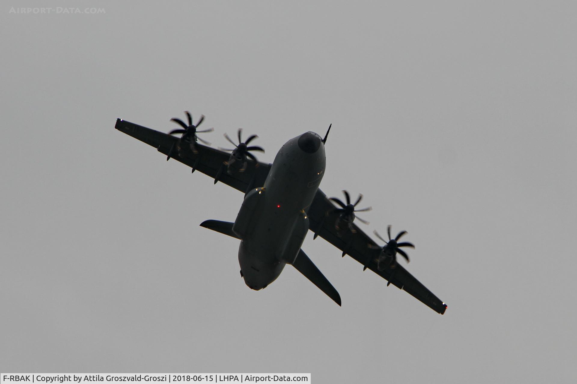 F-RBAK, 2016 Airbus A400M-180 C/N 053, Pápa Air Base, ETAP-T 18 military exercise