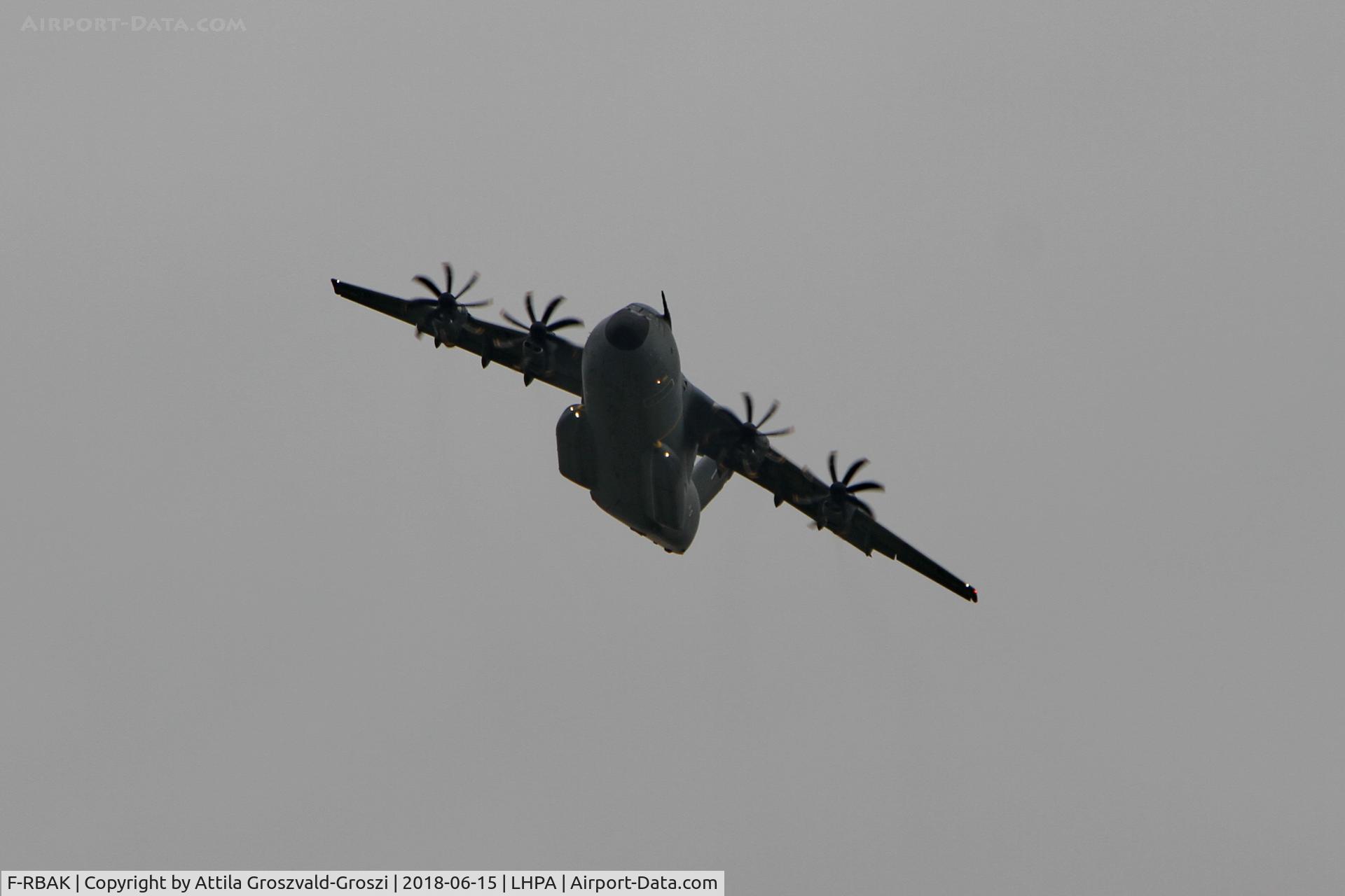 F-RBAK, 2016 Airbus A400M-180 C/N 053, Pápa Air Base, ETAP-T 18 military exercise