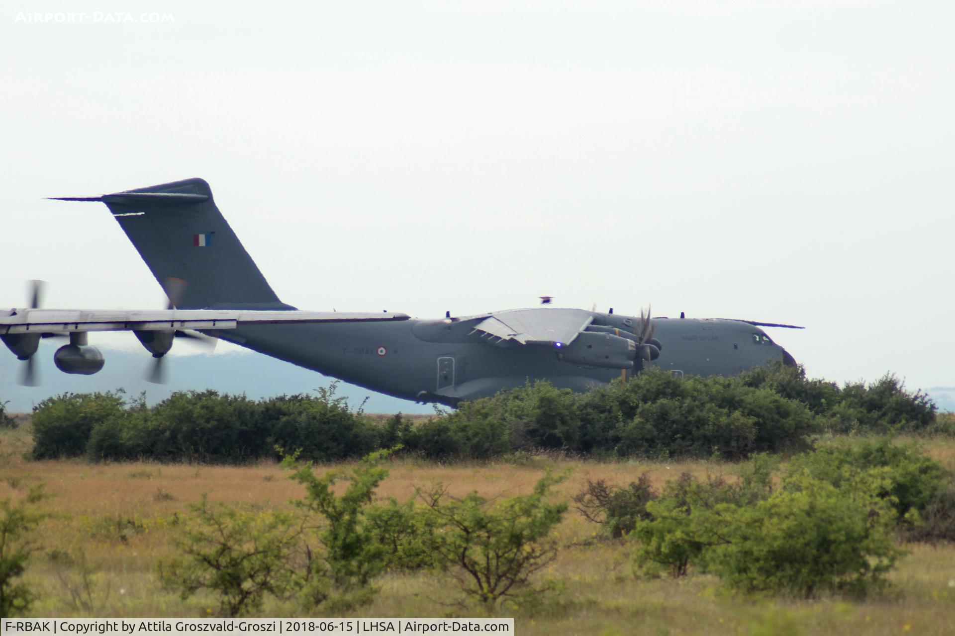F-RBAK, 2016 Airbus A400M-180 C/N 053, Szentkirályszabadja ex Military Air base, ETAP-T 18 military exercise