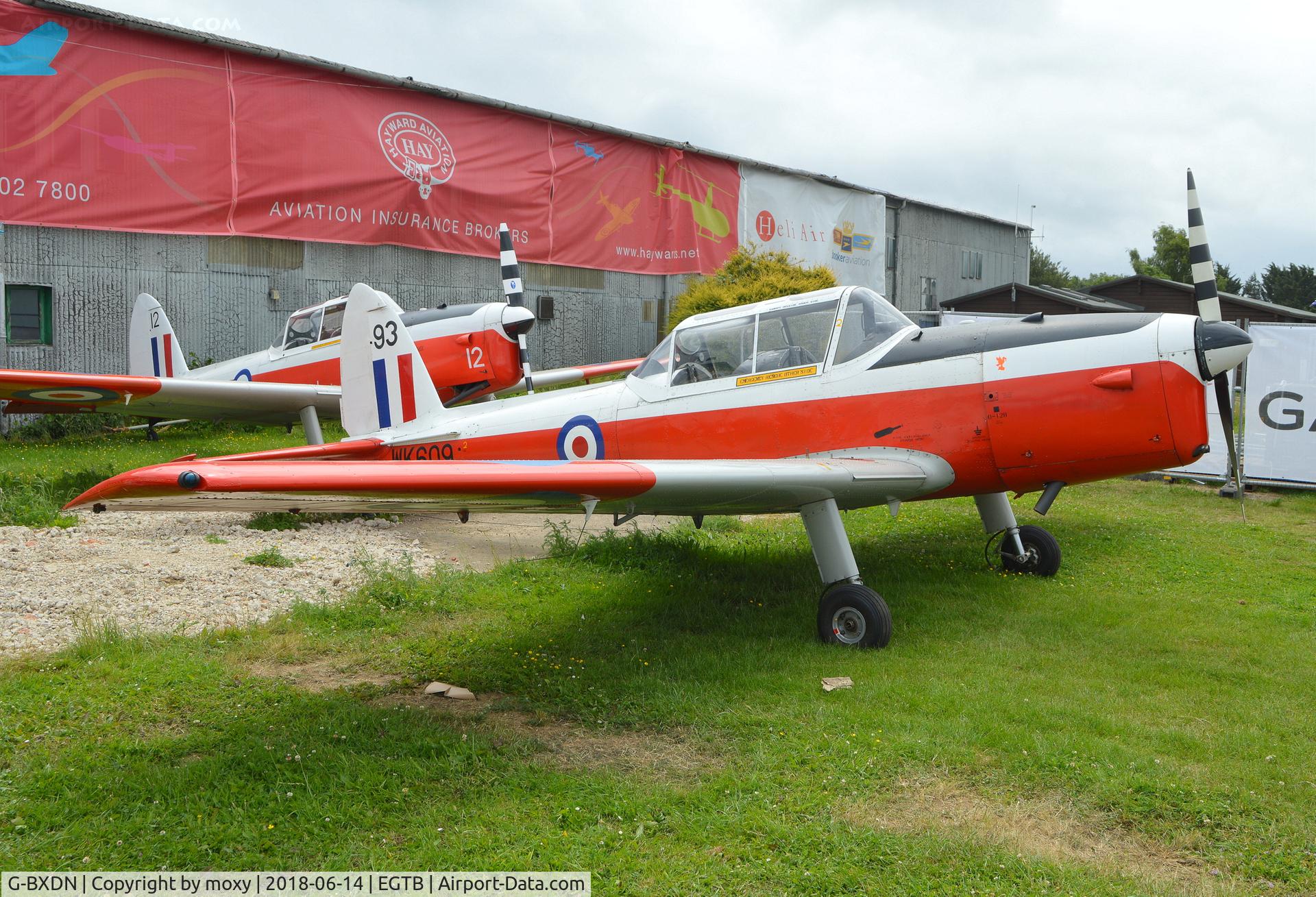 G-BXDN, 1952 De Havilland DHC-1 Chipmunk T.10 C/N C1/0618, De Havilland DHC-1 Chipmunk T.10 at Wycombe Air Park.