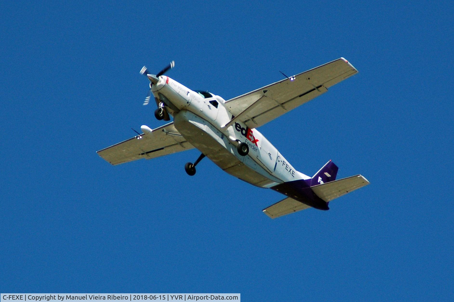 C-FEXE, 1990 Cessna 208B Super Cargomaster C/N 208B0244, Arrival at YVR. Operated by Morningstar Airlines.