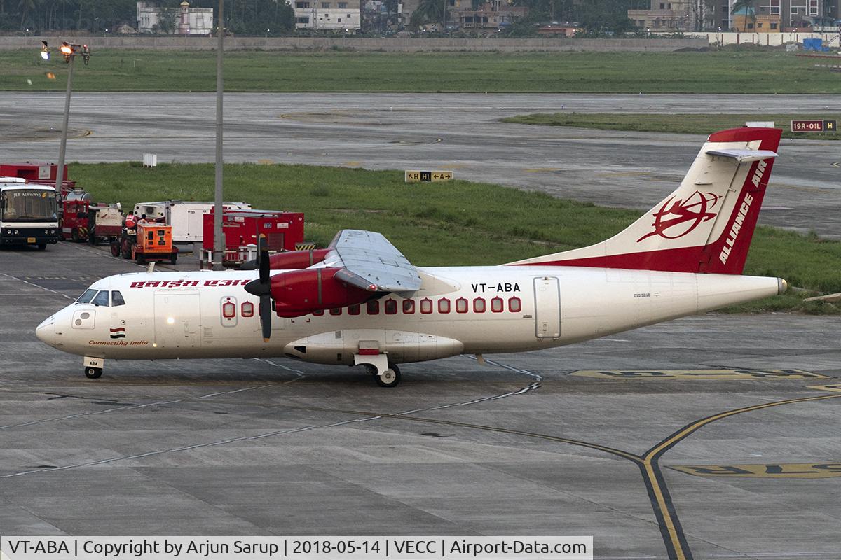 VT-ABA, 1995 ATR 42-320 C/N 390, Evening arrival at NSCIA.