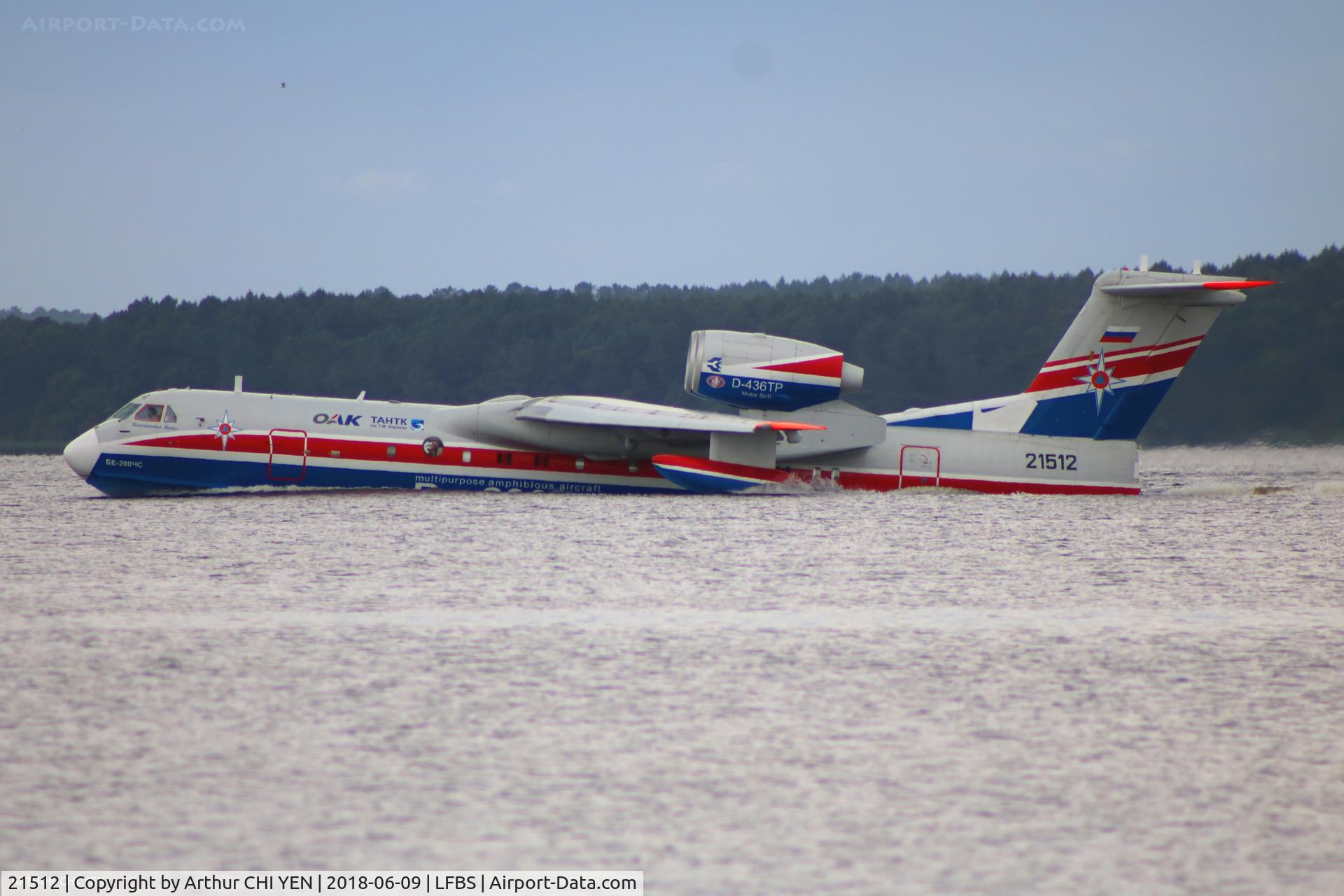 21512, 2002 Beriev Be-200ChS C/N 7682000003, Beriev Be-200 at Biscarrosse seaplane base.