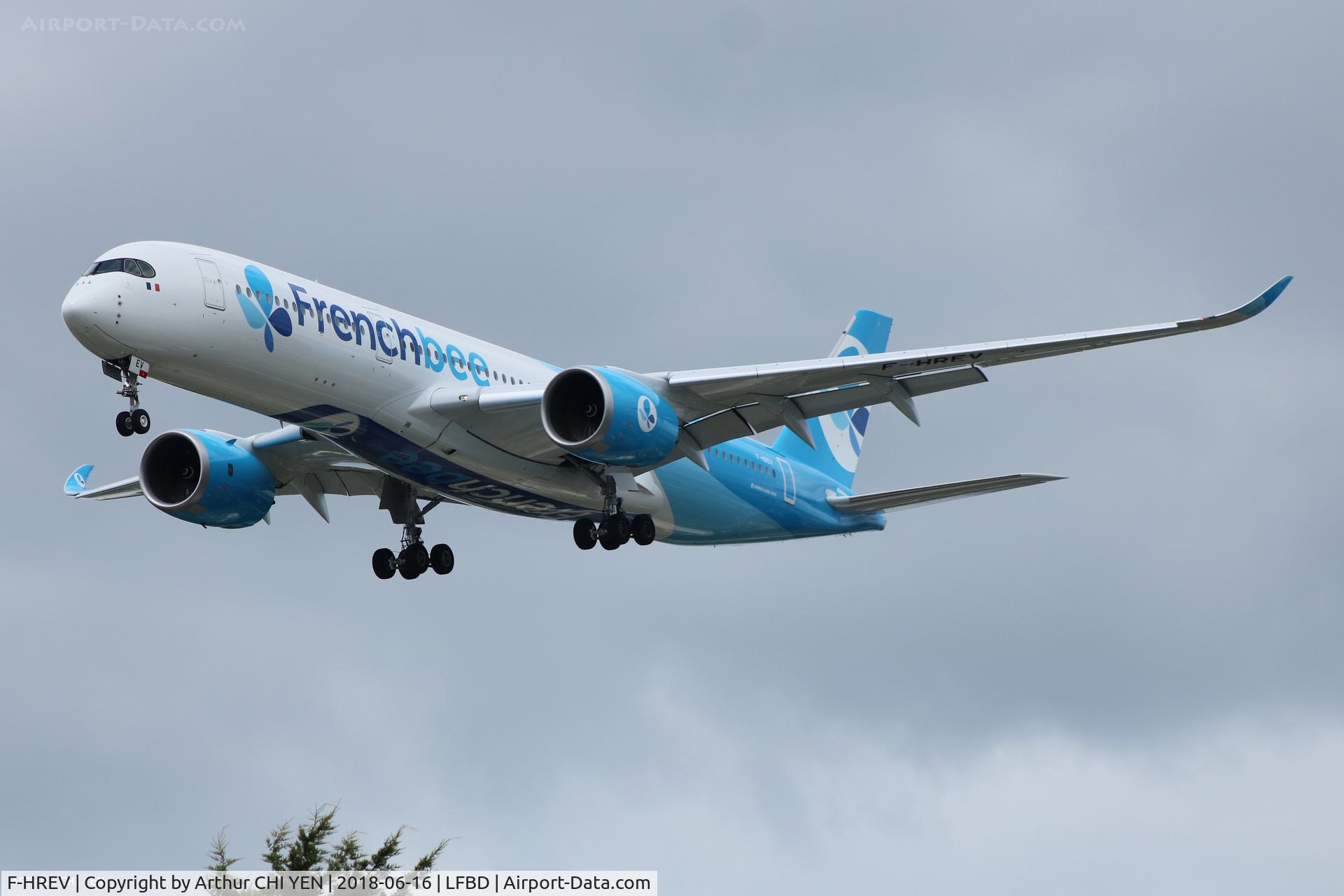 F-HREV, 2017 Airbus A350-941 C/N 193, Frenchbee A350 from Orly.