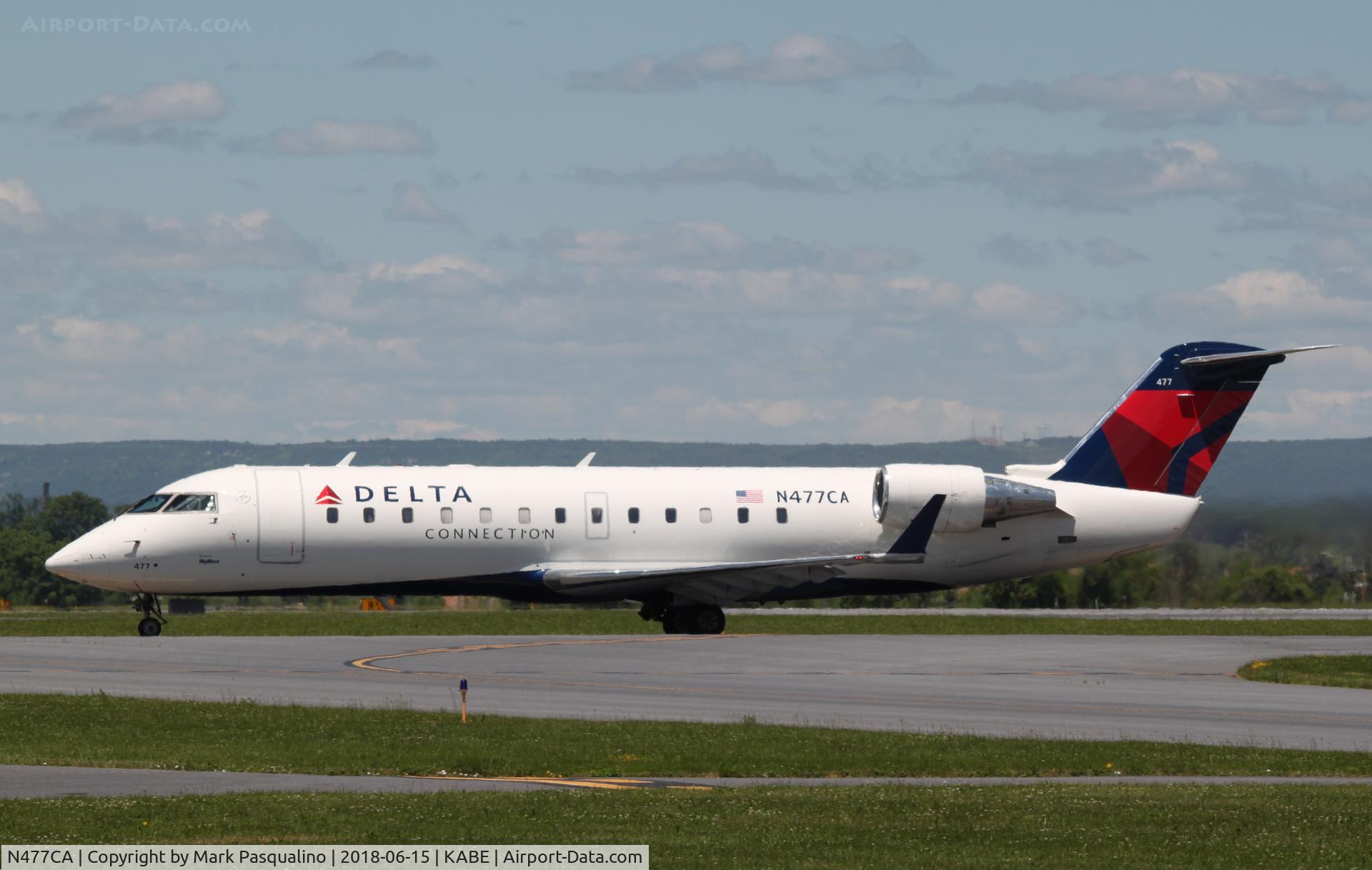 N477CA, 2002 Bombardier CRJ-200ER (CL-600-2B19) C/N 7670, CL-600-2B19