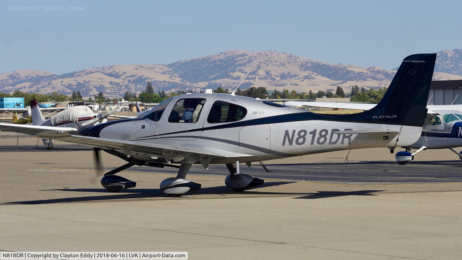 N818DR, 2014 Cirrus SR20 C/N 2263, Livermore Airport California 2018.