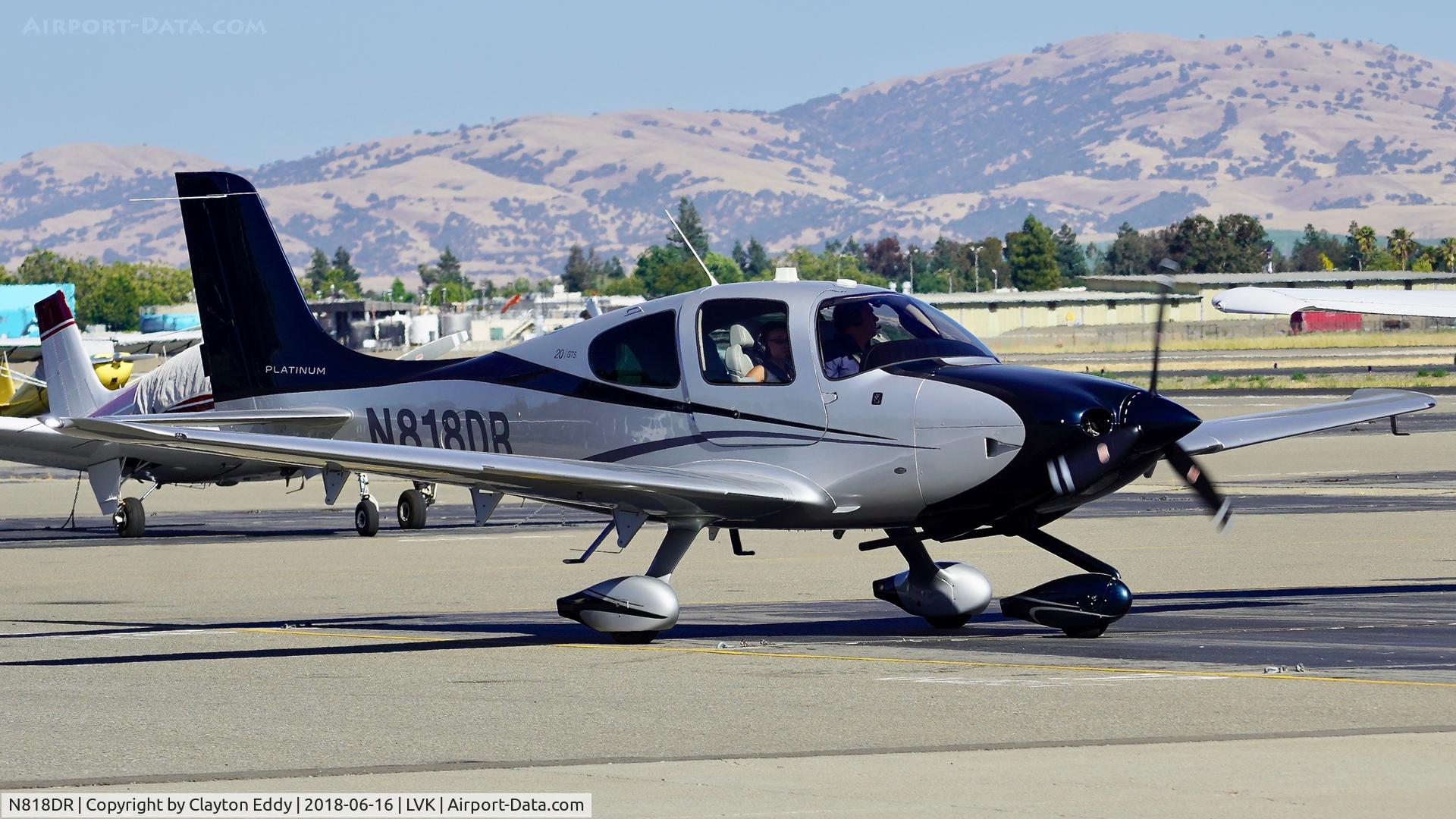 N818DR, 2014 Cirrus SR20 C/N 2263, Livermore Airport California 2018.