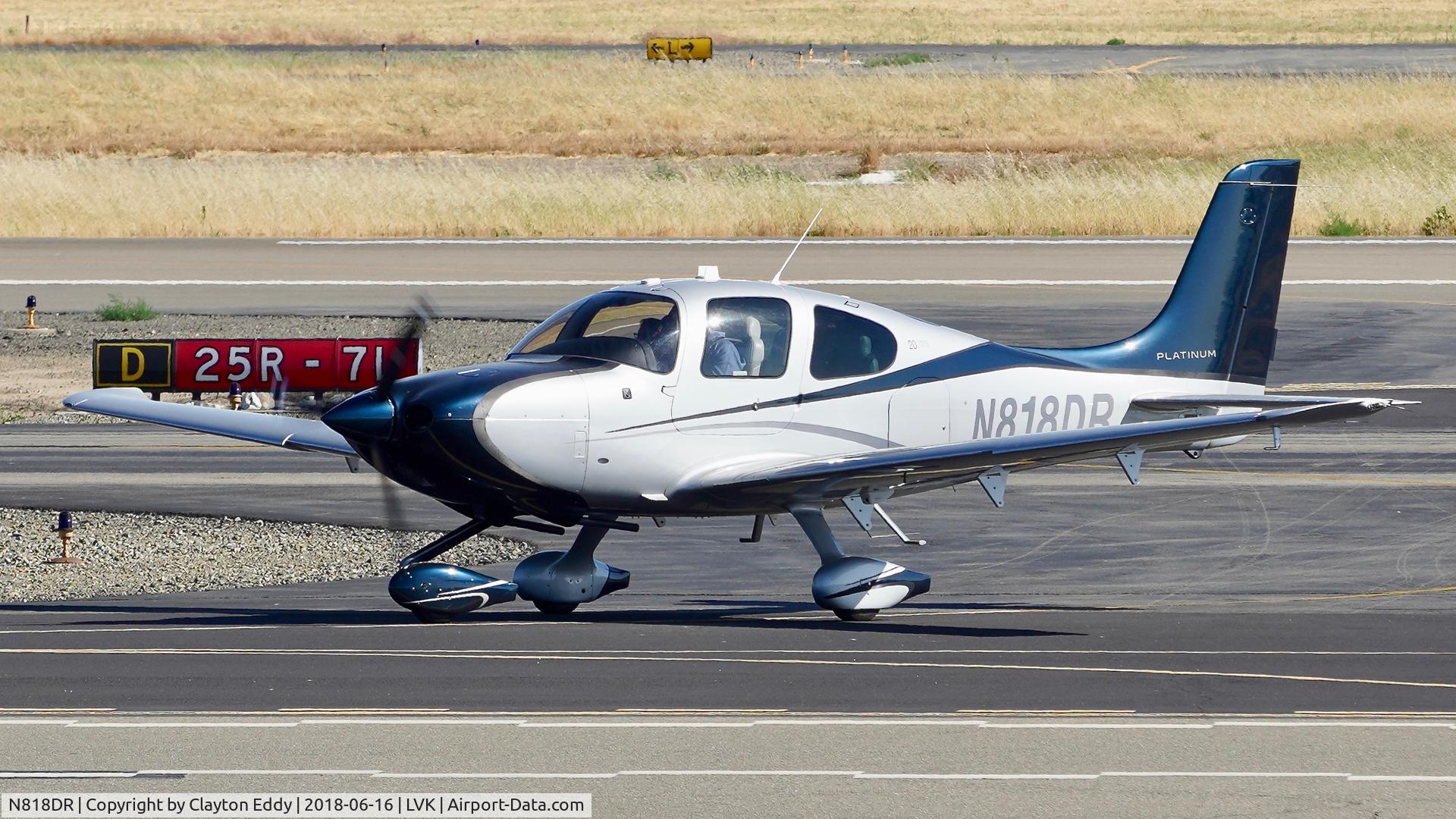 N818DR, 2014 Cirrus SR20 C/N 2263, Livermore Airport California 2018.