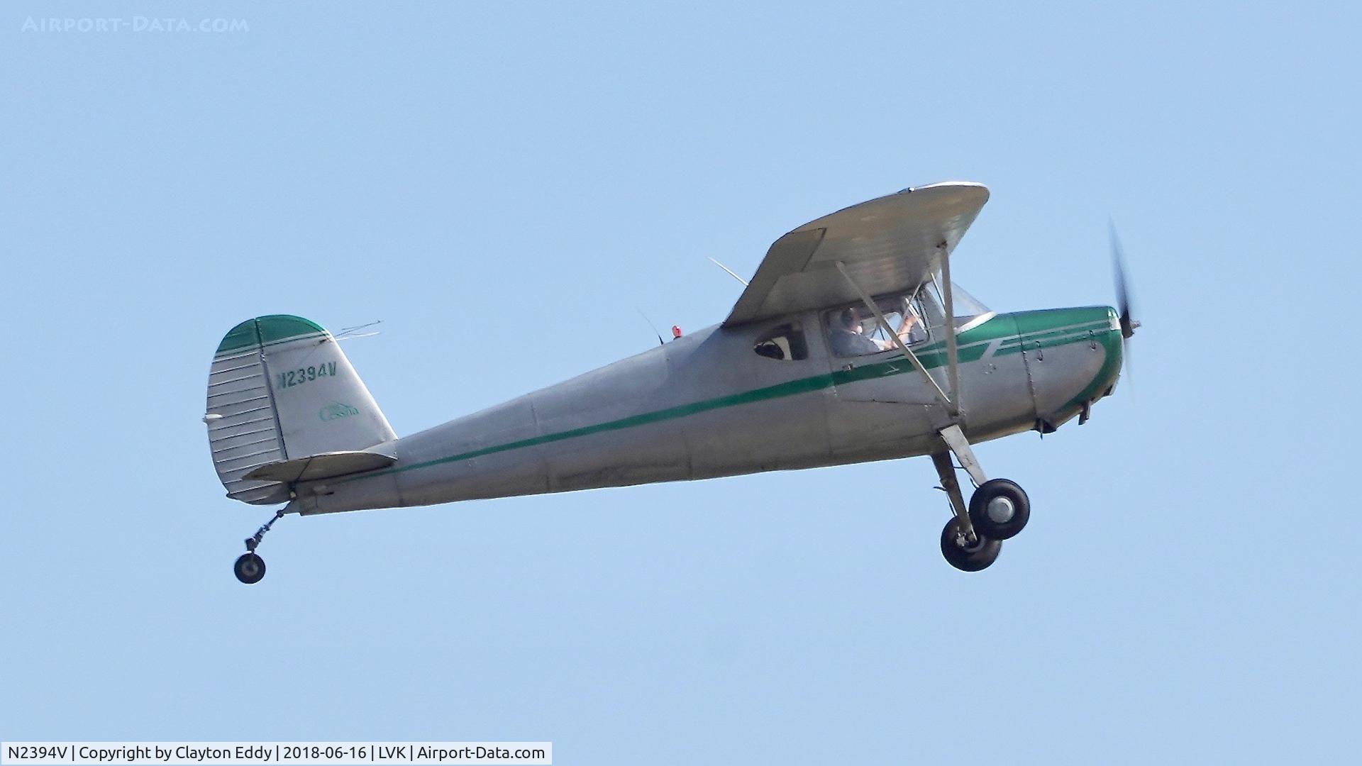 N2394V, 1948 Cessna 140 C/N 14635, Livermore Airport California 2018.