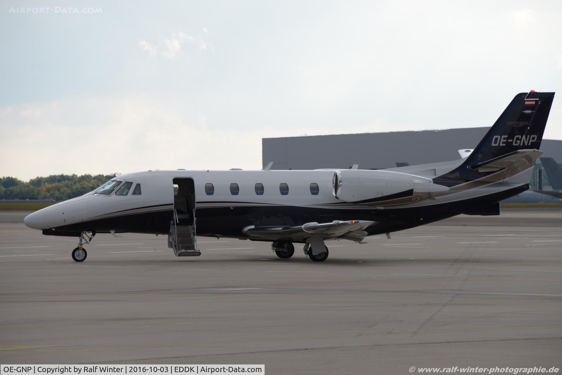 OE-GNP, 2009 Cessna 560 Citation XLS+ C/N 560-6017, Cessna 560XL Citatio XLS+ - FTY ABC Bedarfsflug GmbH - 560-6017 - OE-GNP - 03.10.2016 - CGN