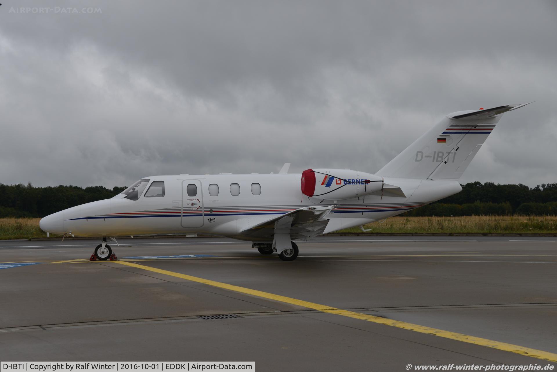 D-IBTI, Cessna 525 CitationJet CJ1+ C/N 525-0684, Cessna CitationJet CJ1+ - Berner Kunststofftechnik GmbH - 525-0684 - D-IBTI - 01.10.2016 - CGN