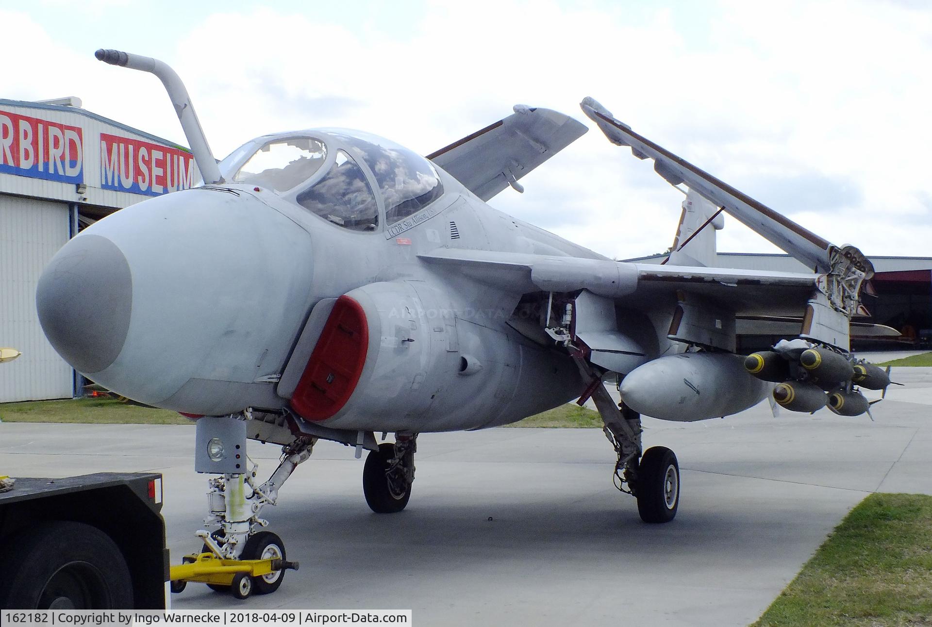 162182, Grumman A-6E Intruder C/N I-675, Grumman A-6E Intruder at the VAC Warbird Museum, Titusville FL