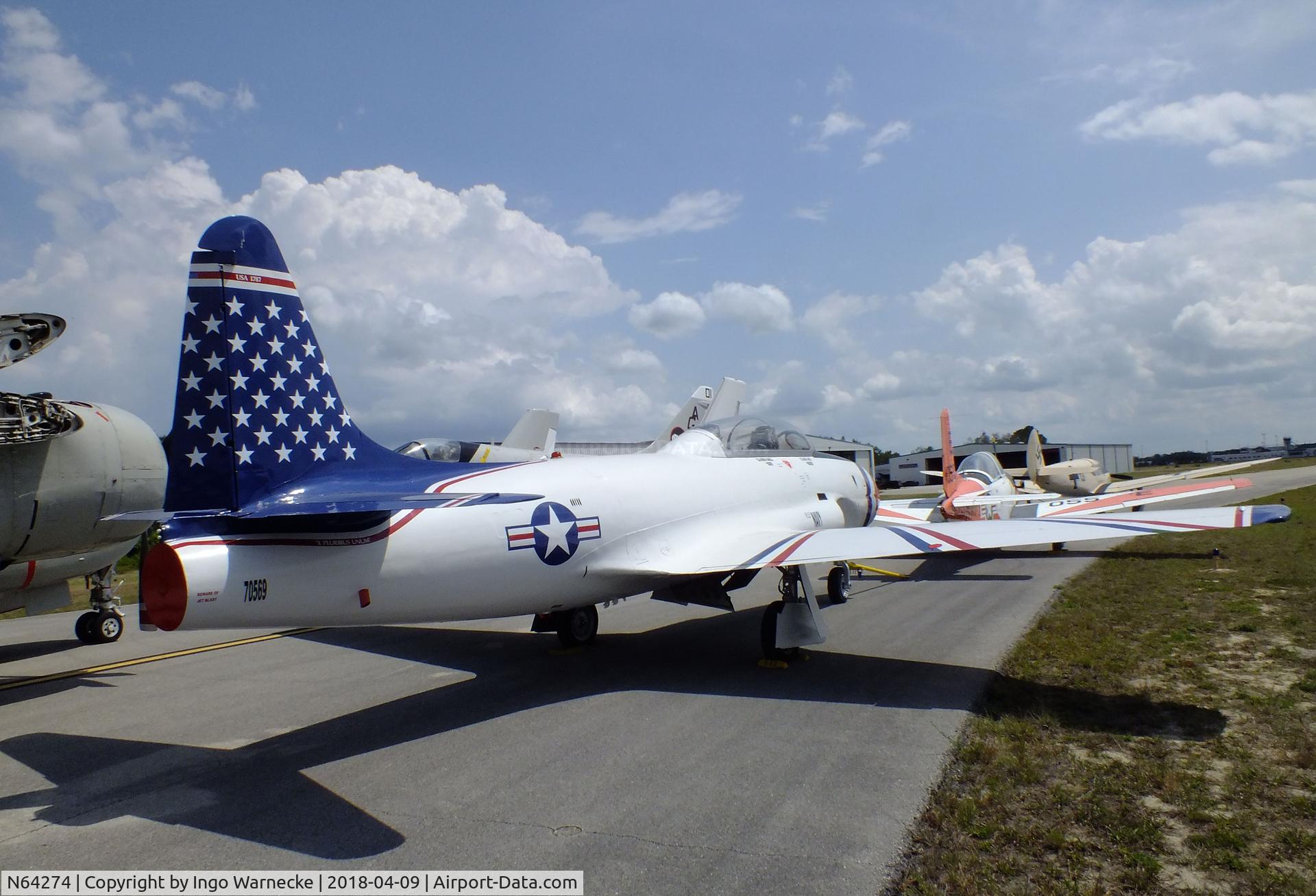 N64274, 1957 Lockheed T-33A Shooting Star C/N 57-0569 (580-1219), Lockheed T-33A at the VAC Warbird Museum, Titusville FL