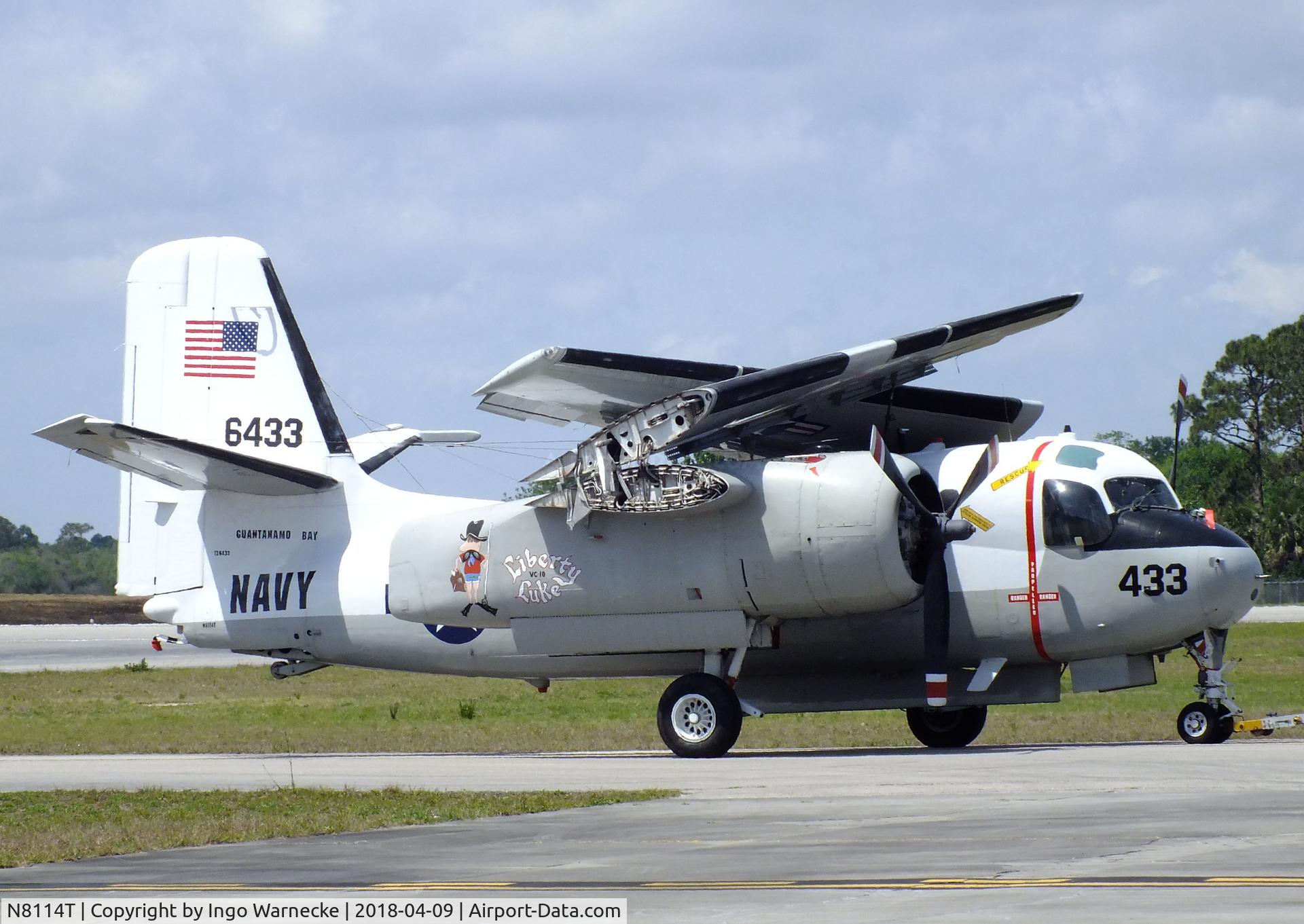 N8114T, 1956 Grumman S2F-1 Tracker C/N 342, Grumman S2F-1 Tracker at the VAC Warbird Museum, Titusville FL
