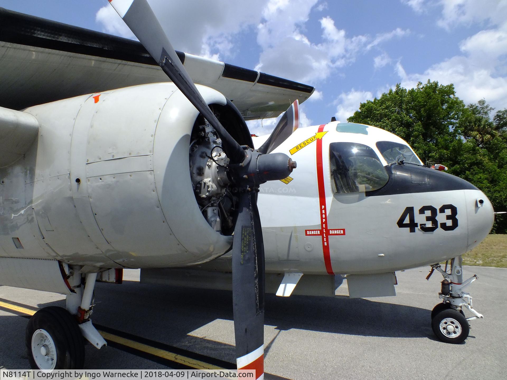 N8114T, 1956 Grumman S2F-1 Tracker C/N 342, Grumman S2F-1 Tracker at the VAC Warbird Museum, Titusville FL
