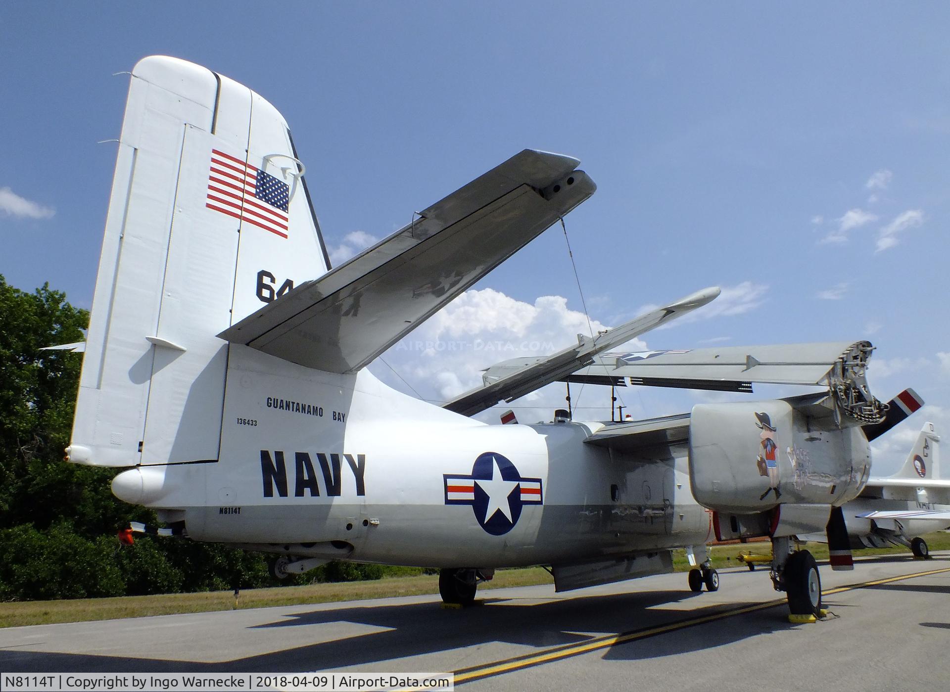 N8114T, 1956 Grumman S2F-1 Tracker C/N 342, Grumman S2F-1 Tracker at the VAC Warbird Museum, Titusville FL