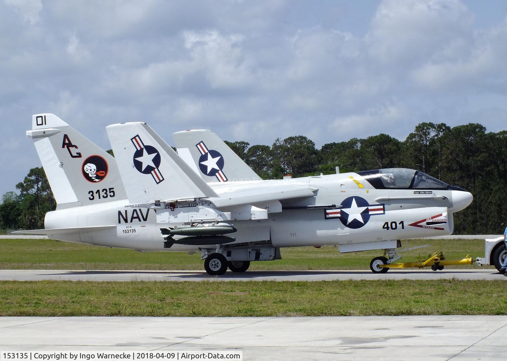153135, LTV A-7A Corsair II C/N A-044, LTV A-7A Corsair II at the VAC Warbird Museum, Titusville FL