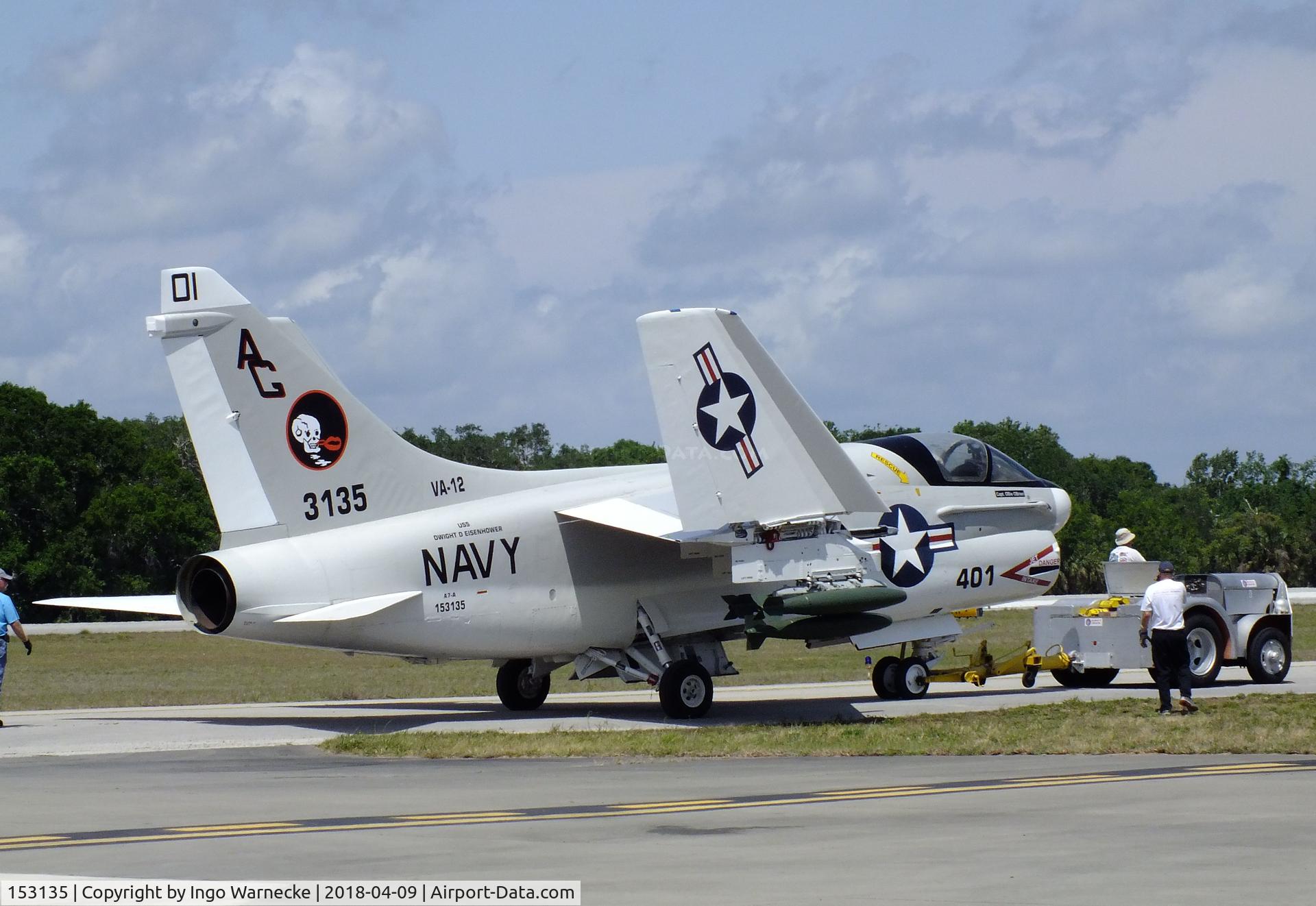 153135, LTV A-7A Corsair II C/N A-044, LTV A-7A Corsair II at the VAC Warbird Museum, Titusville FL
