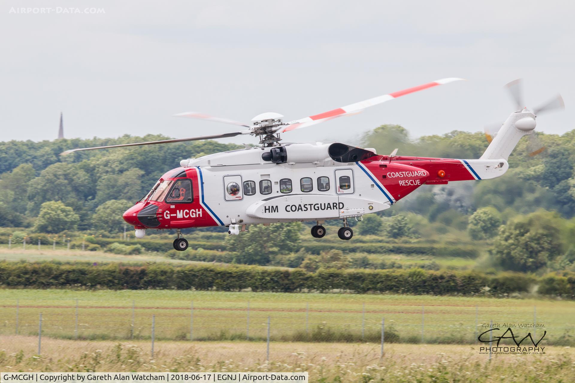 G-MCGH, 2014 Sikorsky S-92A C/N 920234, G-MCGH departing on Runway 26