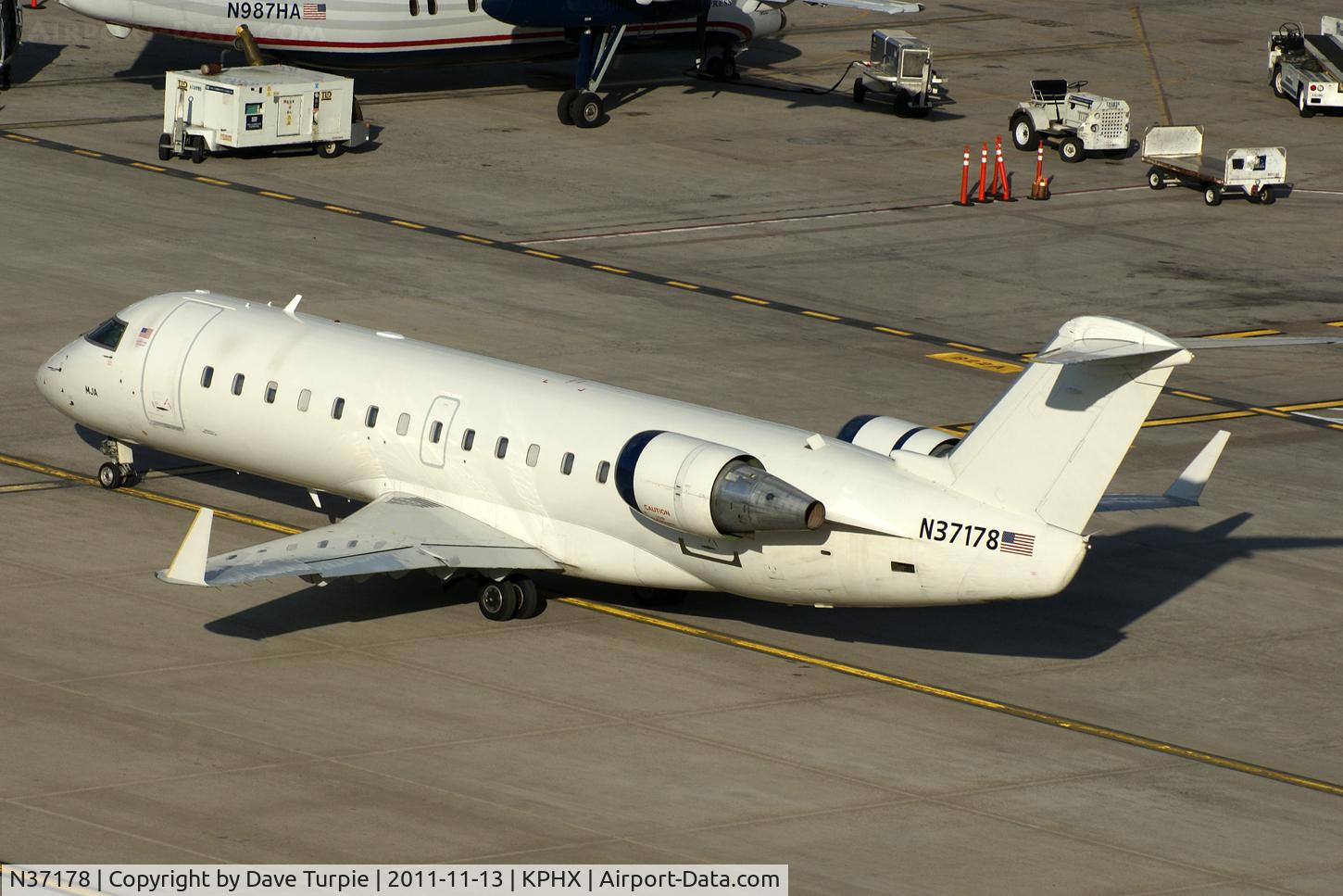 N37178, 1997 Canadair CRJ-200LR (CL-600-2B19) C/N 7178, Owned and flown by Mesa Airlines. WFU. Formerly in US Airways and America West colors.