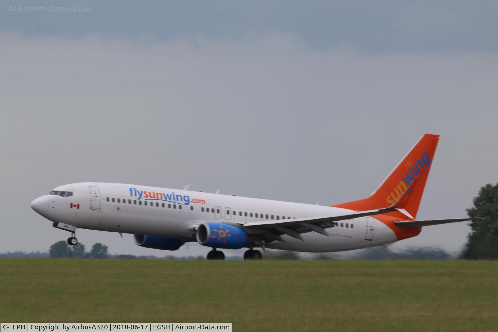 C-FFPH, 2014 Boeing 737-81D C/N 39440, Departing RWY 27 Teneriffe bound