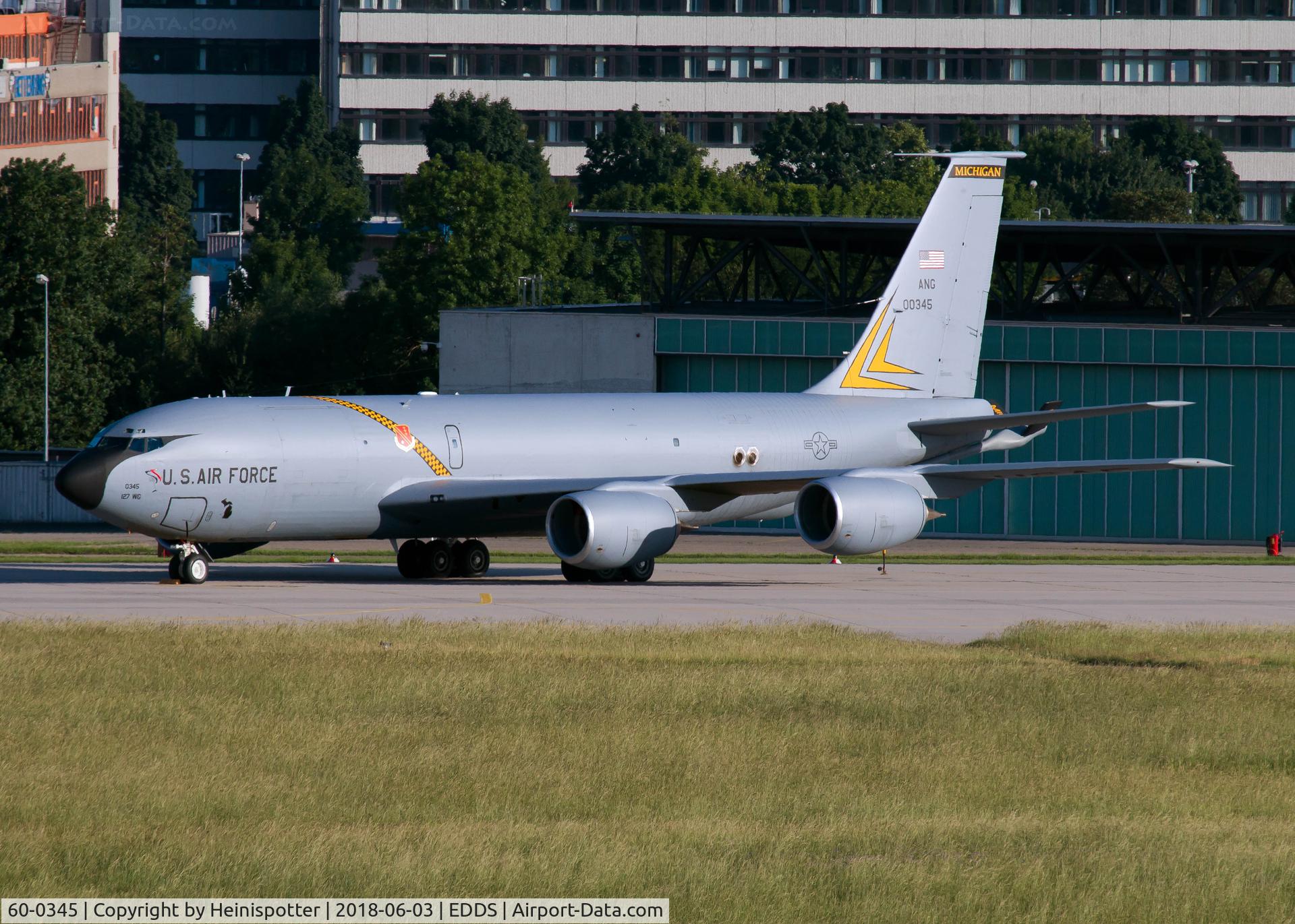 60-0345, 1960 Boeing KC-135T Stratotanker C/N 18120, 60-0345 at Stuttgart Airport.