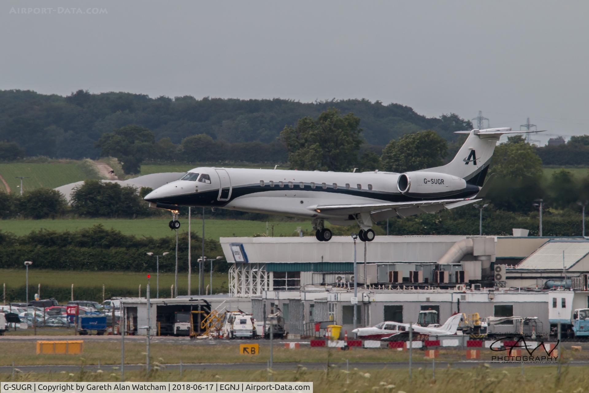 G-SUGR, 2014 Embraer EMB-135BJ Legacy 650 C/N 14501199, G-SUGR Runway 20