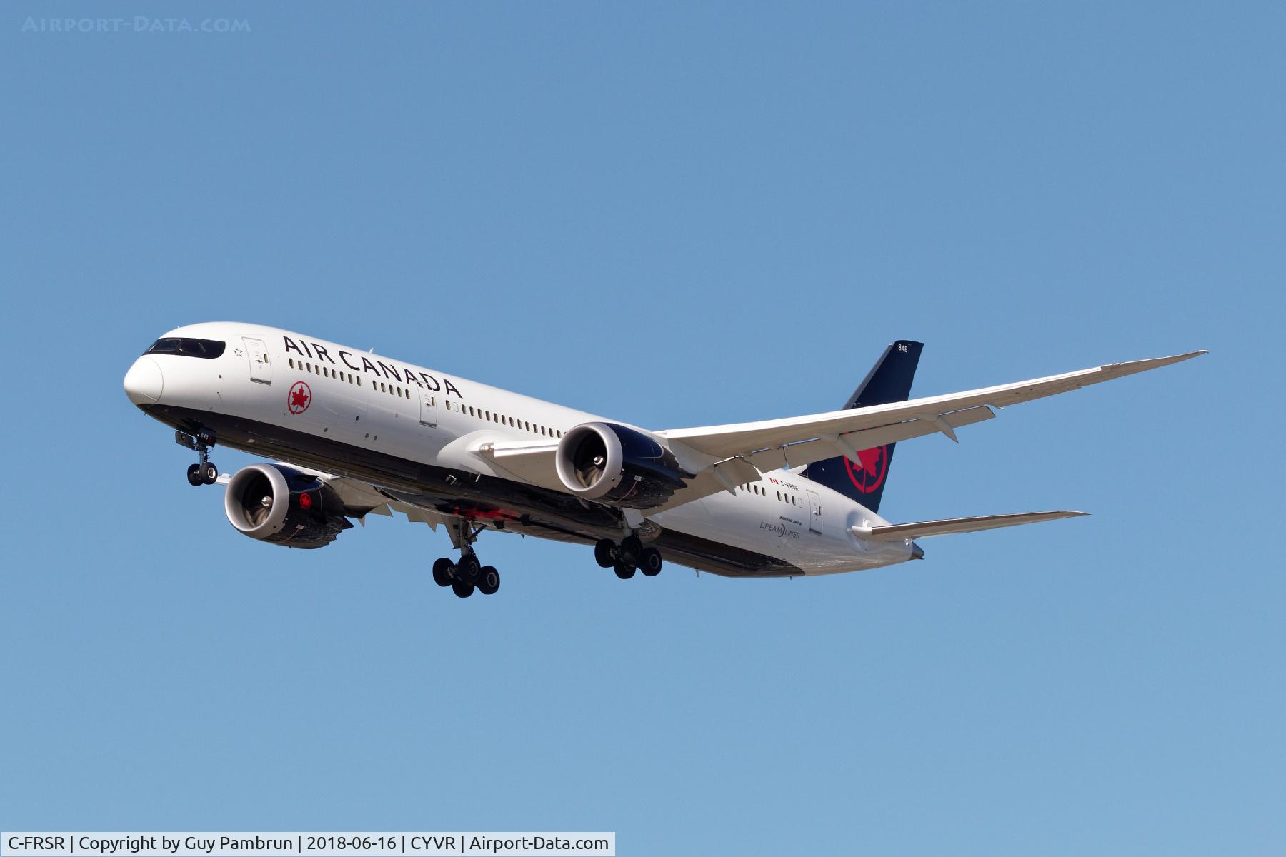 C-FRSR, 2017 Boeing 787-9 Dreamliner C/N 37178, Landing on 26R