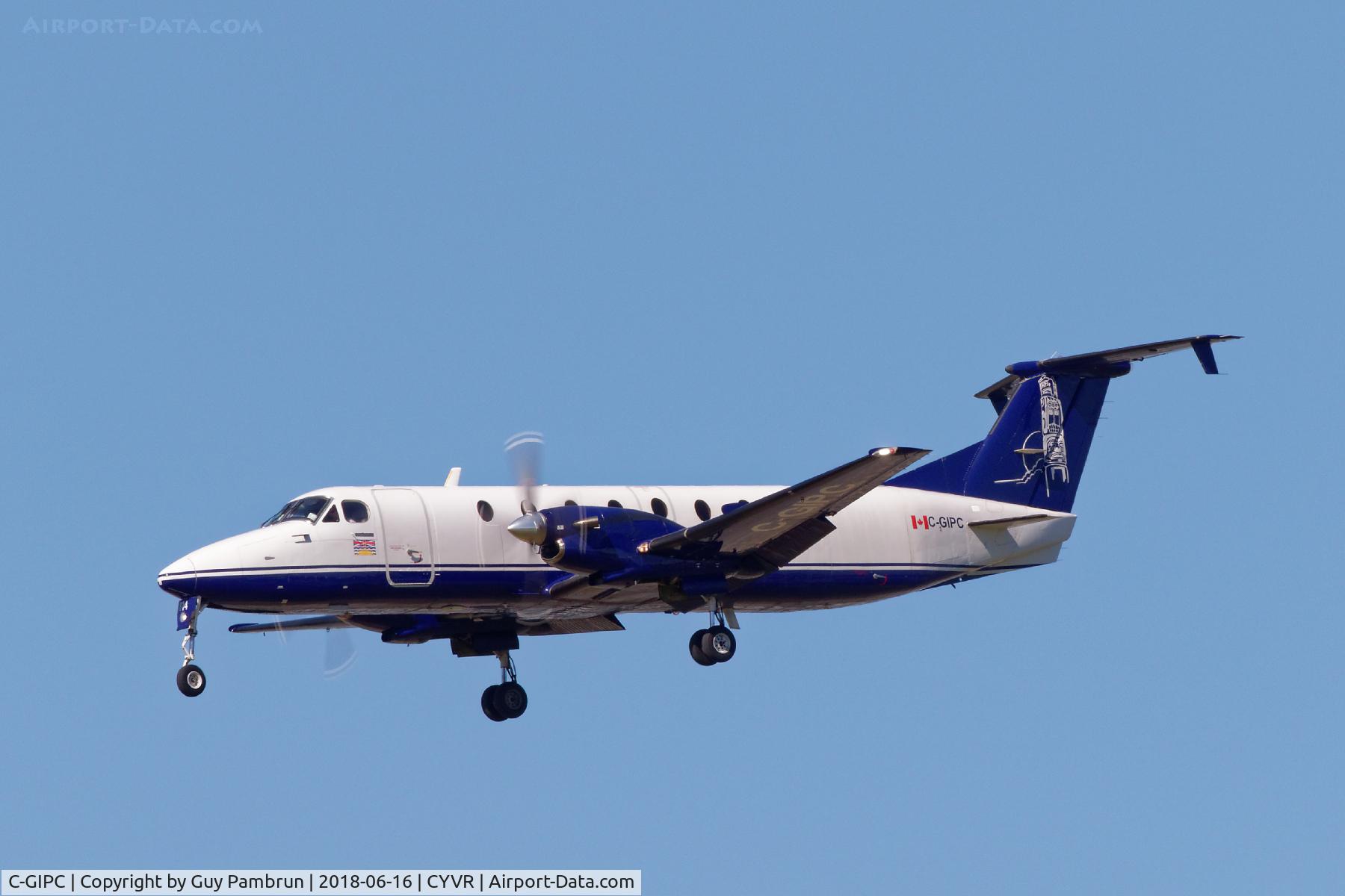 C-GIPC, 1990 Beech 1900C-1 C/N UC-110, Landing on 26R