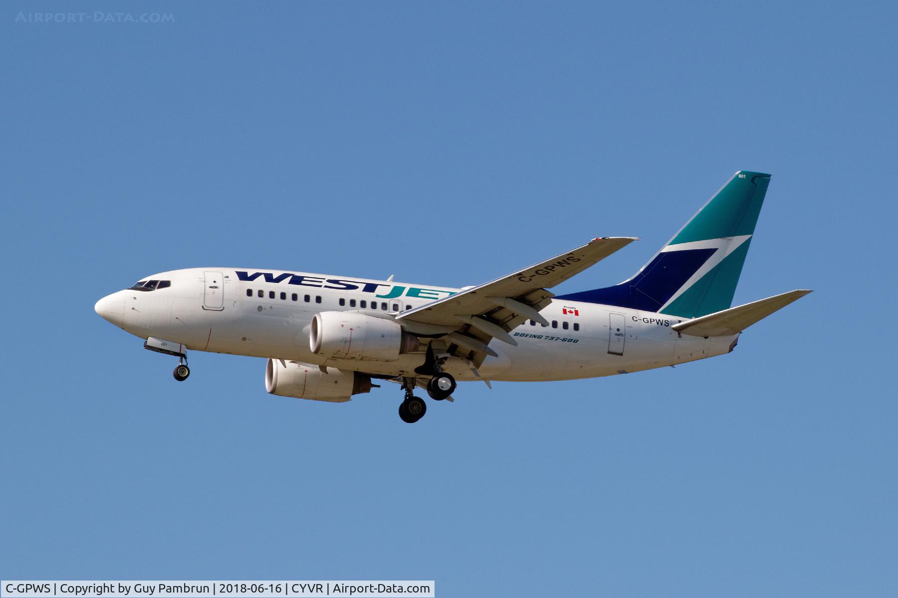 C-GPWS, 2005 Boeing 737-6CT C/N 34284, Landing on 26R