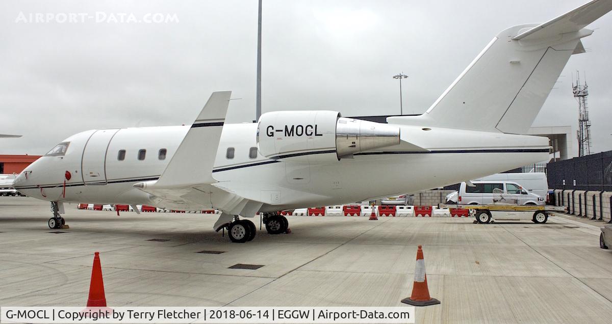 G-MOCL, 2005 Bombardier Challenger 604 (CL-600-2B16) C/N 5620, at London Luton